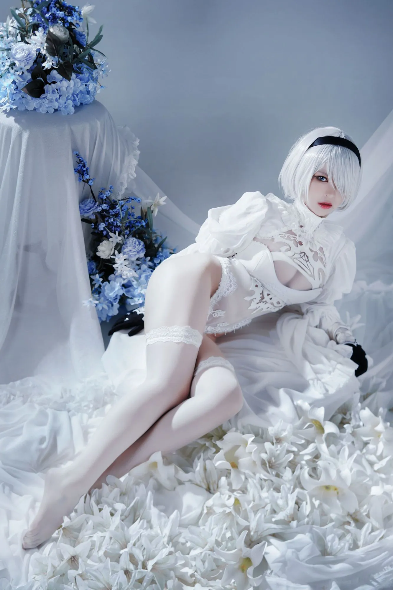 图片[2]-No.030-Automataヨルハ二号B型 白いドレス [51P]-coswz-cos王者