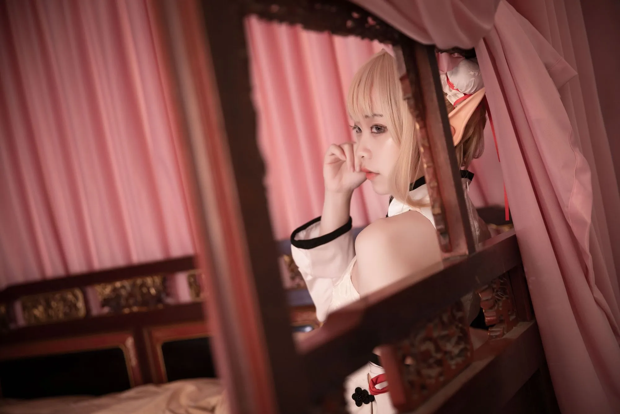 图片[4]-No.080-水兰儿白旗袍 [25P]-coswz-cos王者