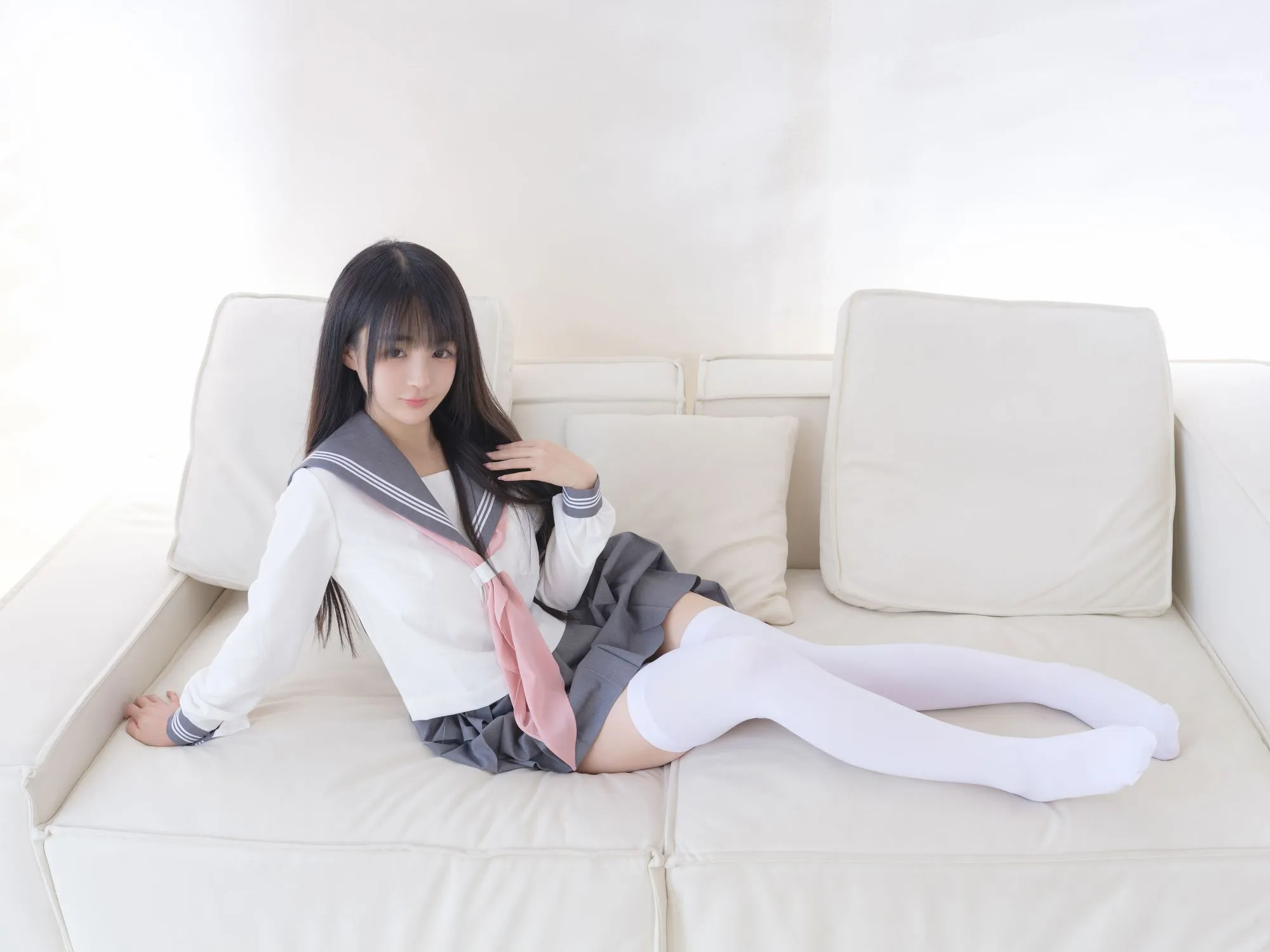 图片[2]-No.083 – 白丝JK [85P]-coswz-cos王者