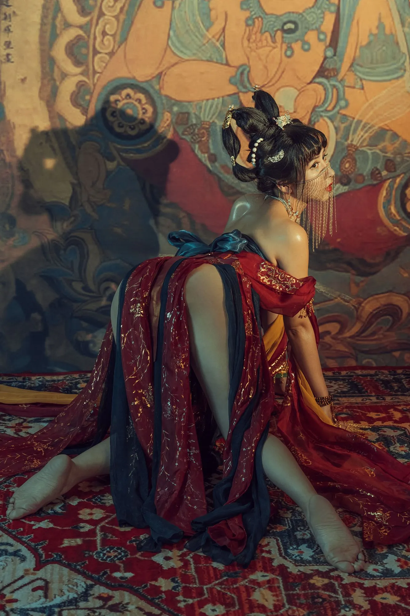 图片[3]-No.001-奶桃 敦煌 [45P]-coswz-cos王者