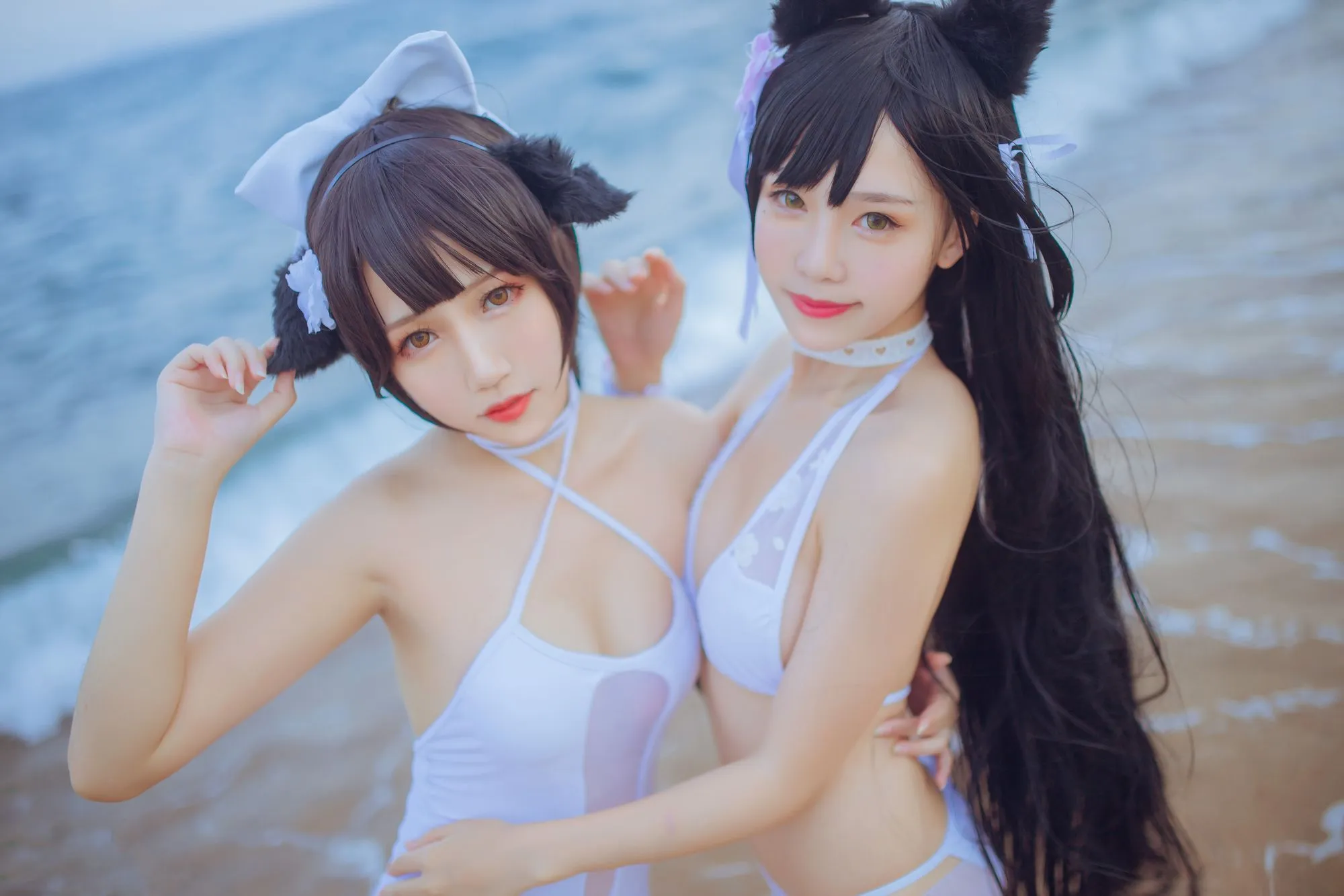 图片[2]-No.001-獒犬海边泳装 抖娘×不呆猫 [41P]-coswz-cos王者