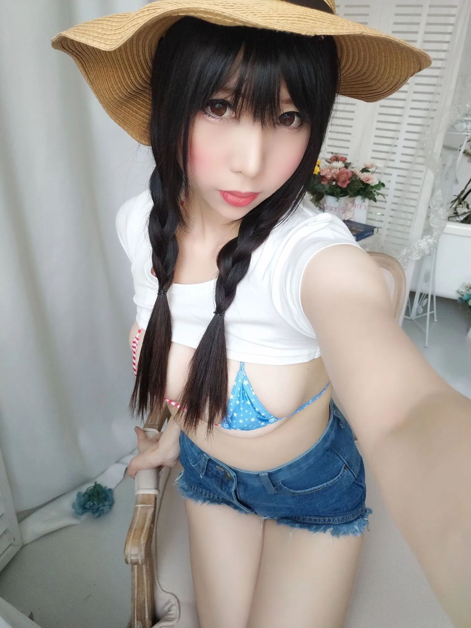 图片[3]-No.005-牛仔女郎 [85P 4V]-coswz-cos王者