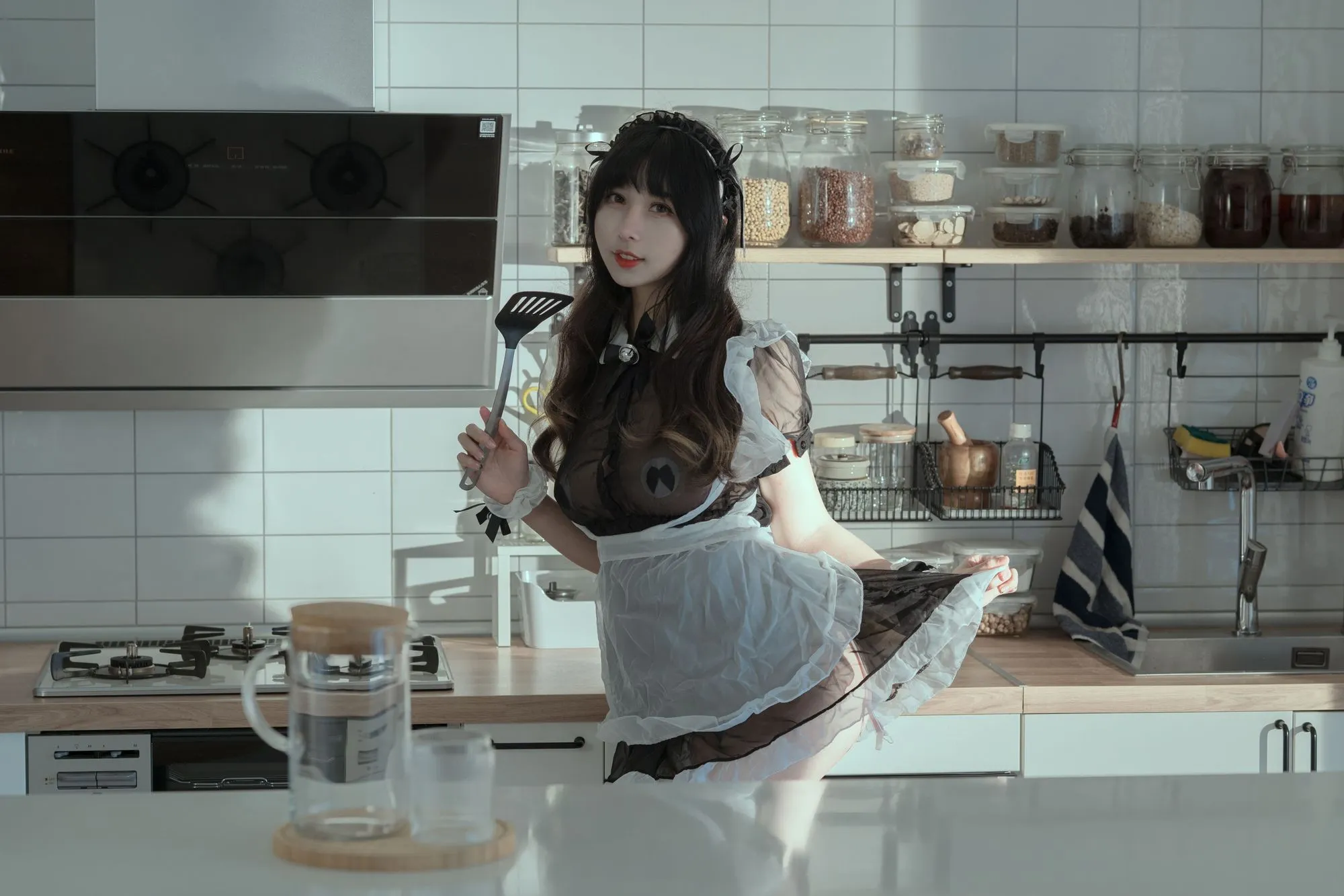 图片[3]-No.006-奶桃 女仆 [40P 8V]-coswz-cos王者