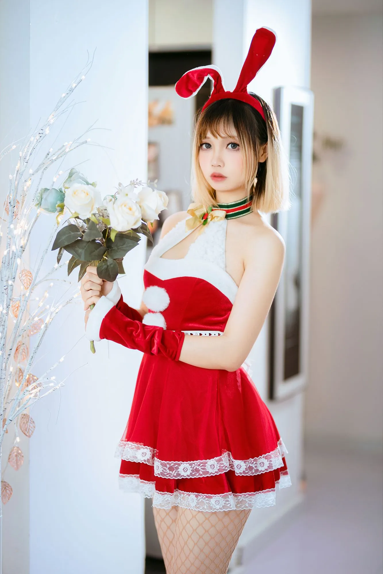 No.007-网袜丝带兔兔 [46P 4V]-图妖社