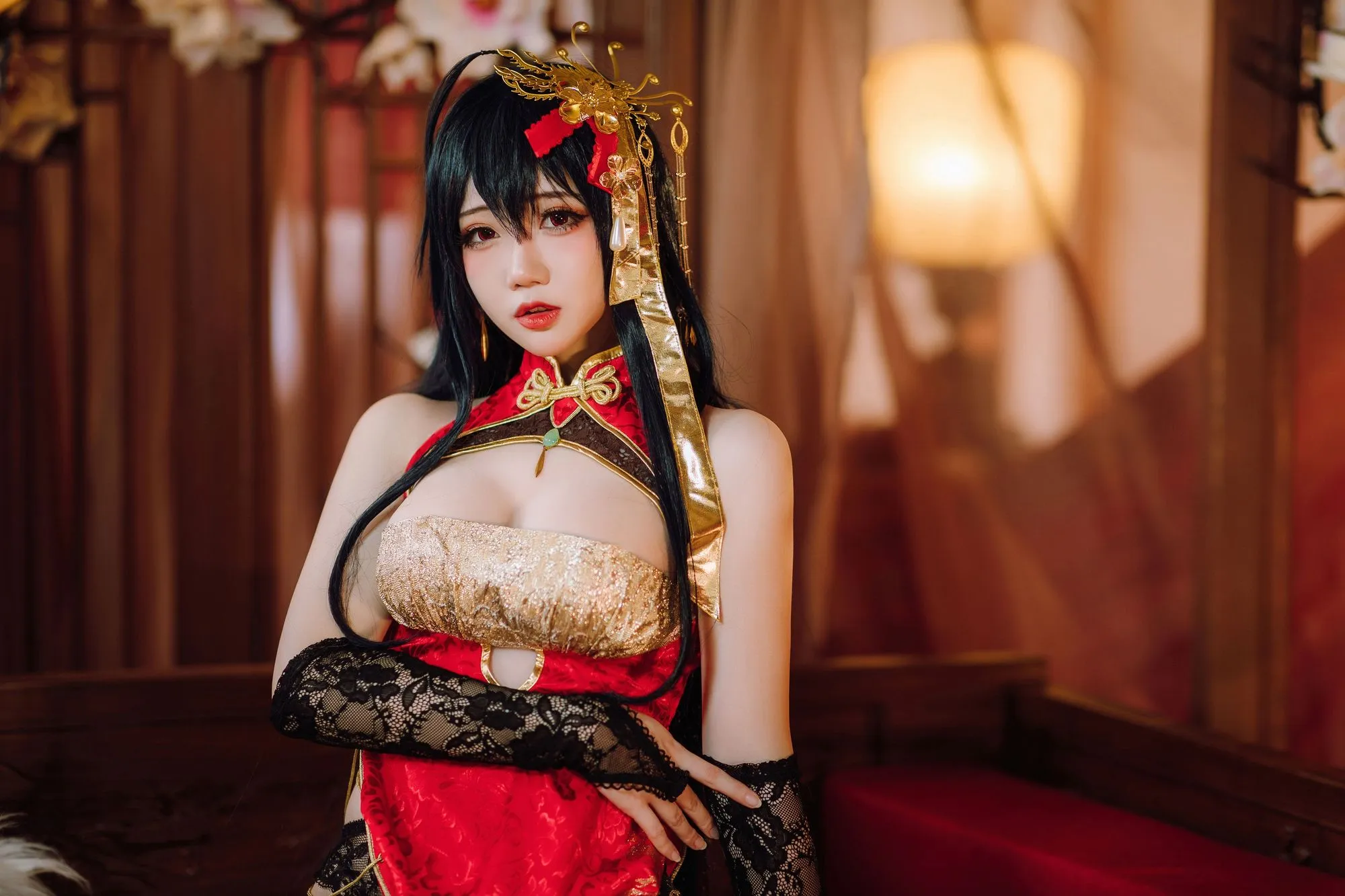 图片[4]-No.011-大凤旗袍 [20P]-coswz-cos王者