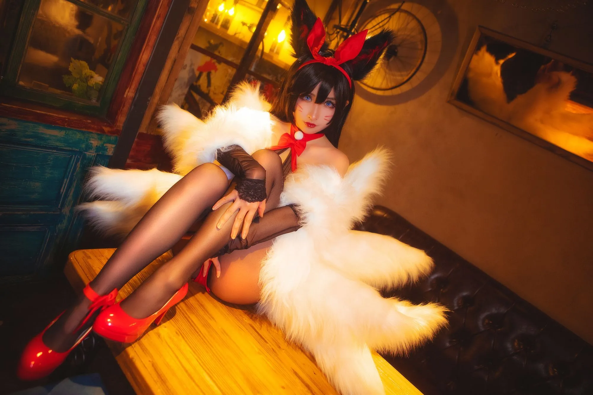 图片[4]-No.013-凉凉子兔女郎阿狸 [14P]-coswz-cos王者