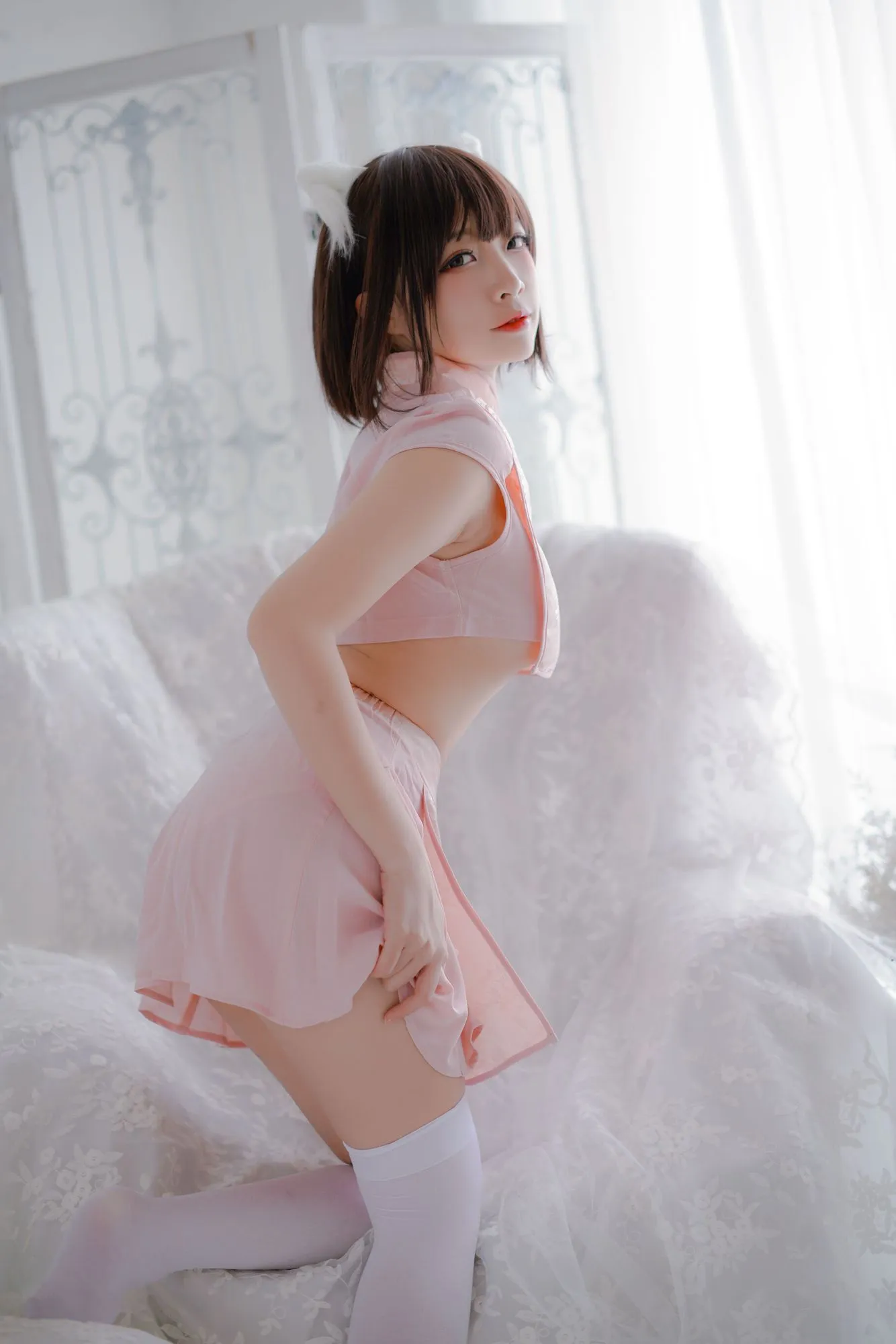 图片[2]-No.013-粉旗袍 [21P]-coswz-cos王者