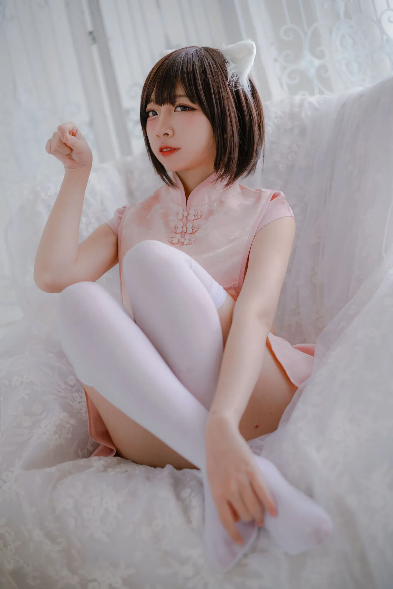 No.013-粉旗袍 [21P]-图妖社