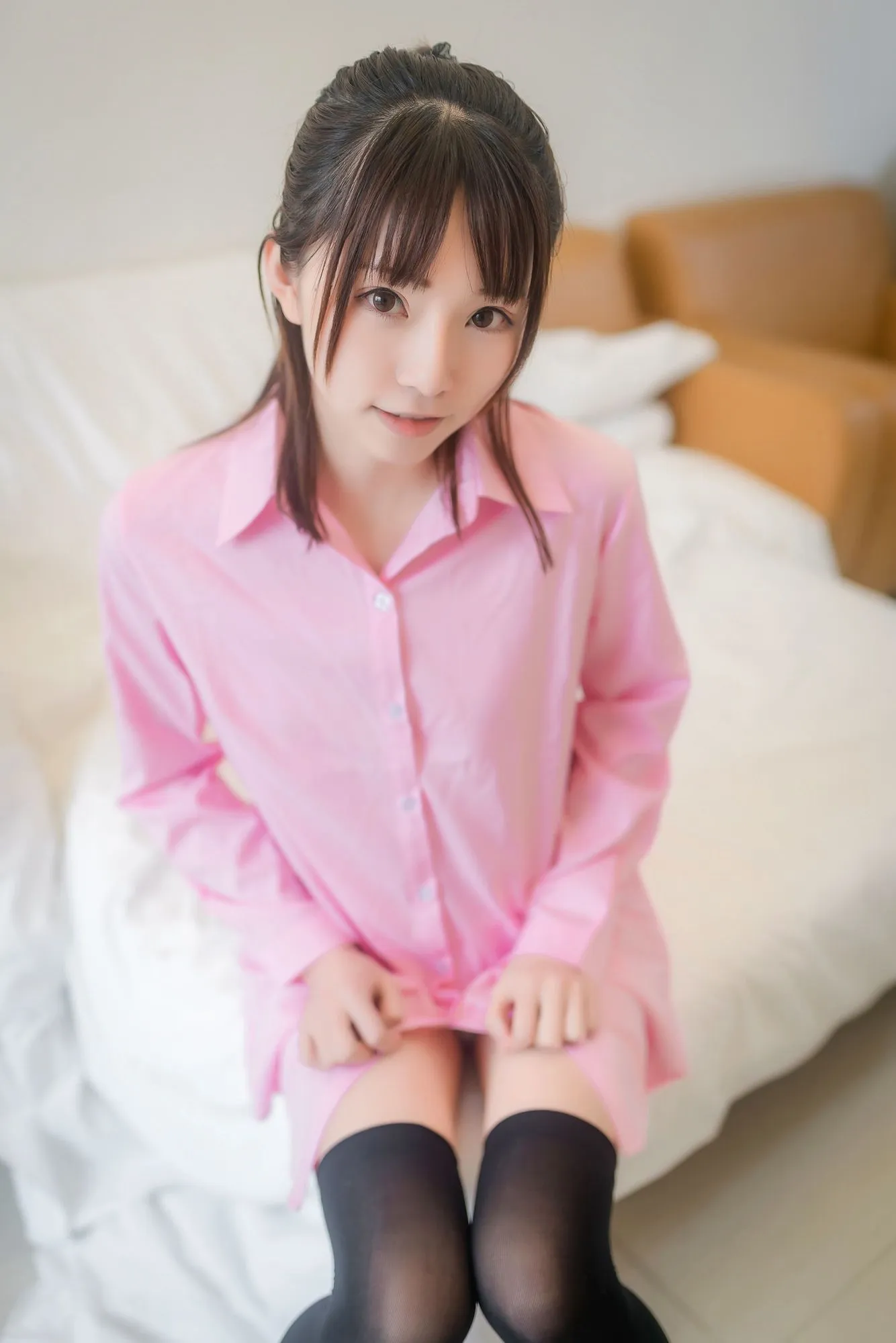 图片[2]-No.013-粉色衬衫 [38P]-coswz-cos王者