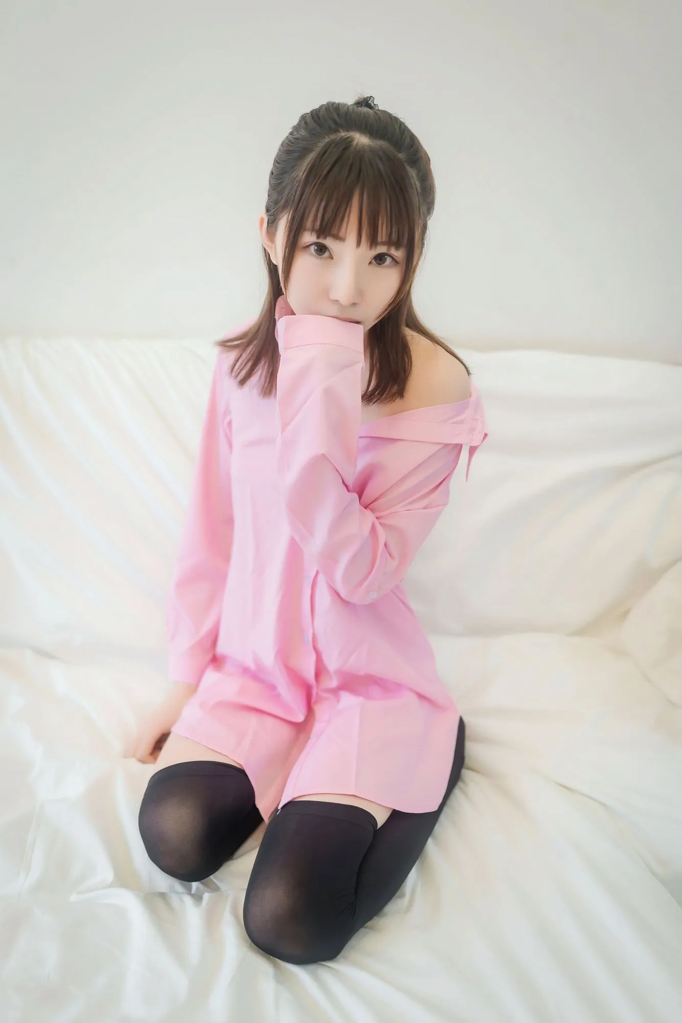 图片[3]-No.013-粉色衬衫 [38P]-coswz-cos王者
