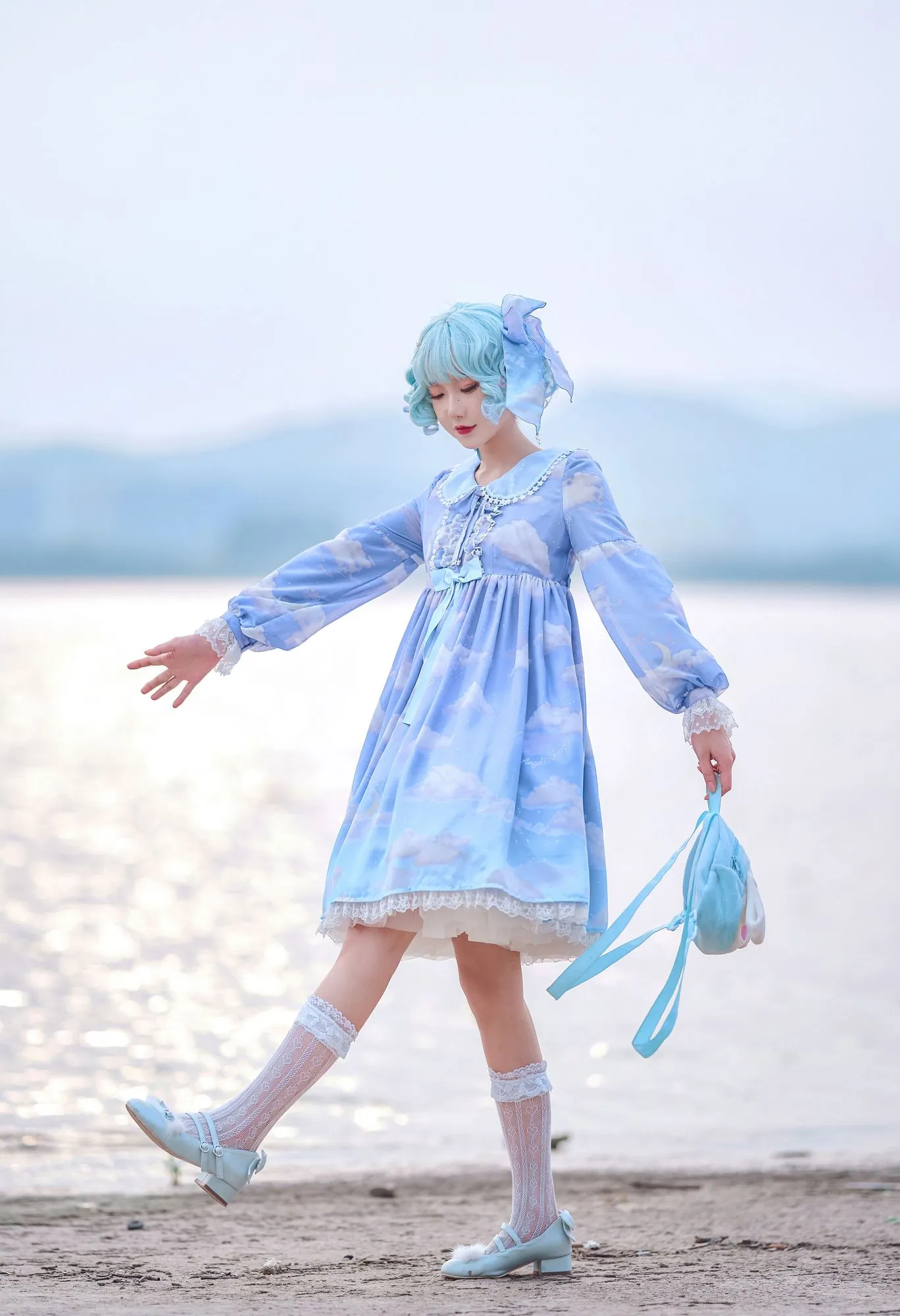 图片[4]-No.016-lolita蓝裙 [9P]-coswz-cos王者
