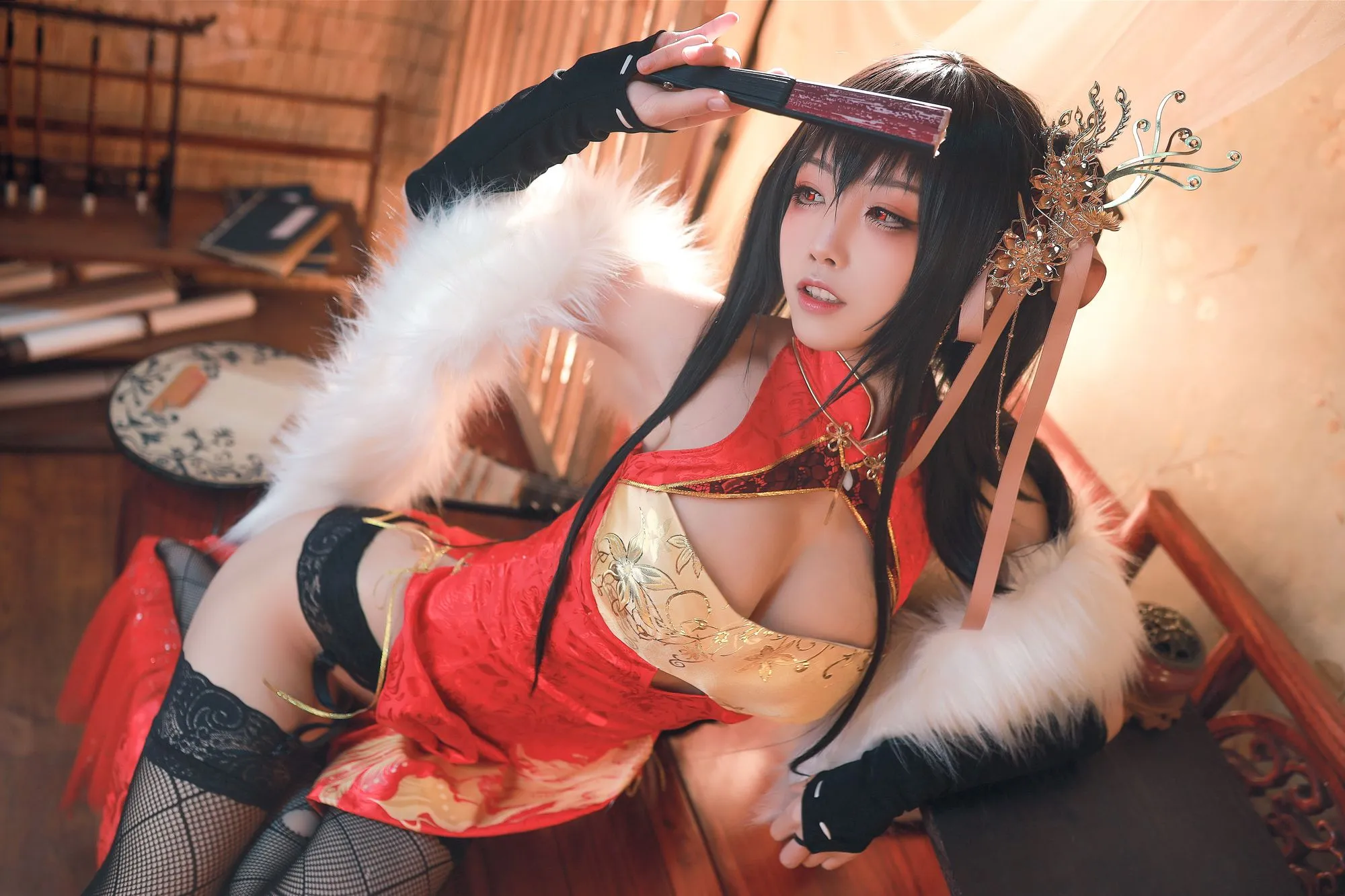 图片[3]-No.016-大鳳 旗袍 [40P]-coswz-cos王者