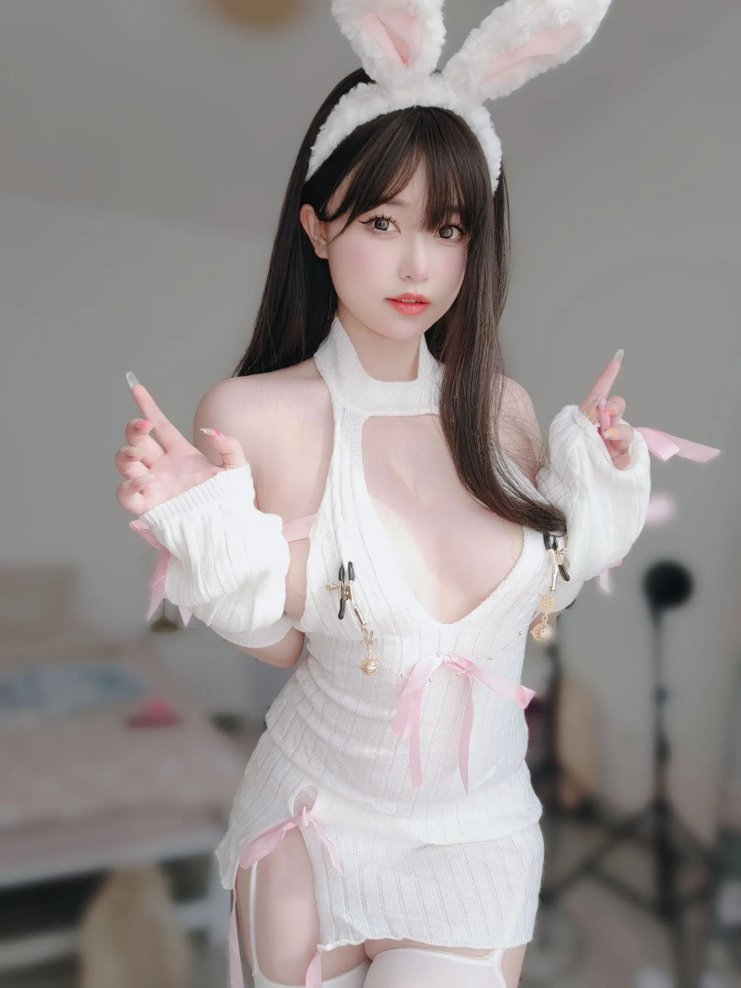 图片[3]-No.019-白丝兔女郎 [102P]-coswz-cos王者