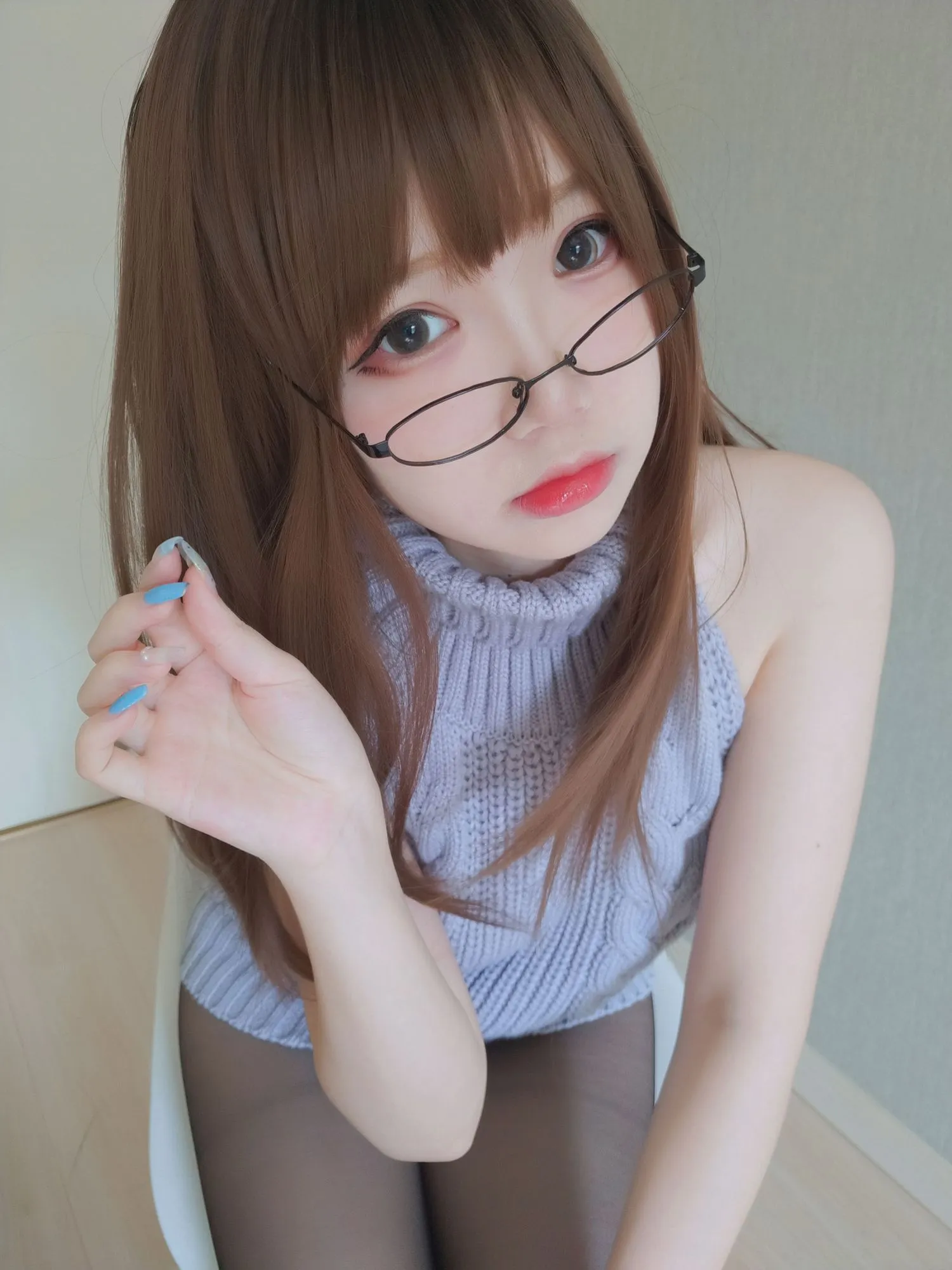 图片[3]-No.020-自撮りVol.23 黑丝漏背毛衣 [155P 19V]-coswz-cos王者