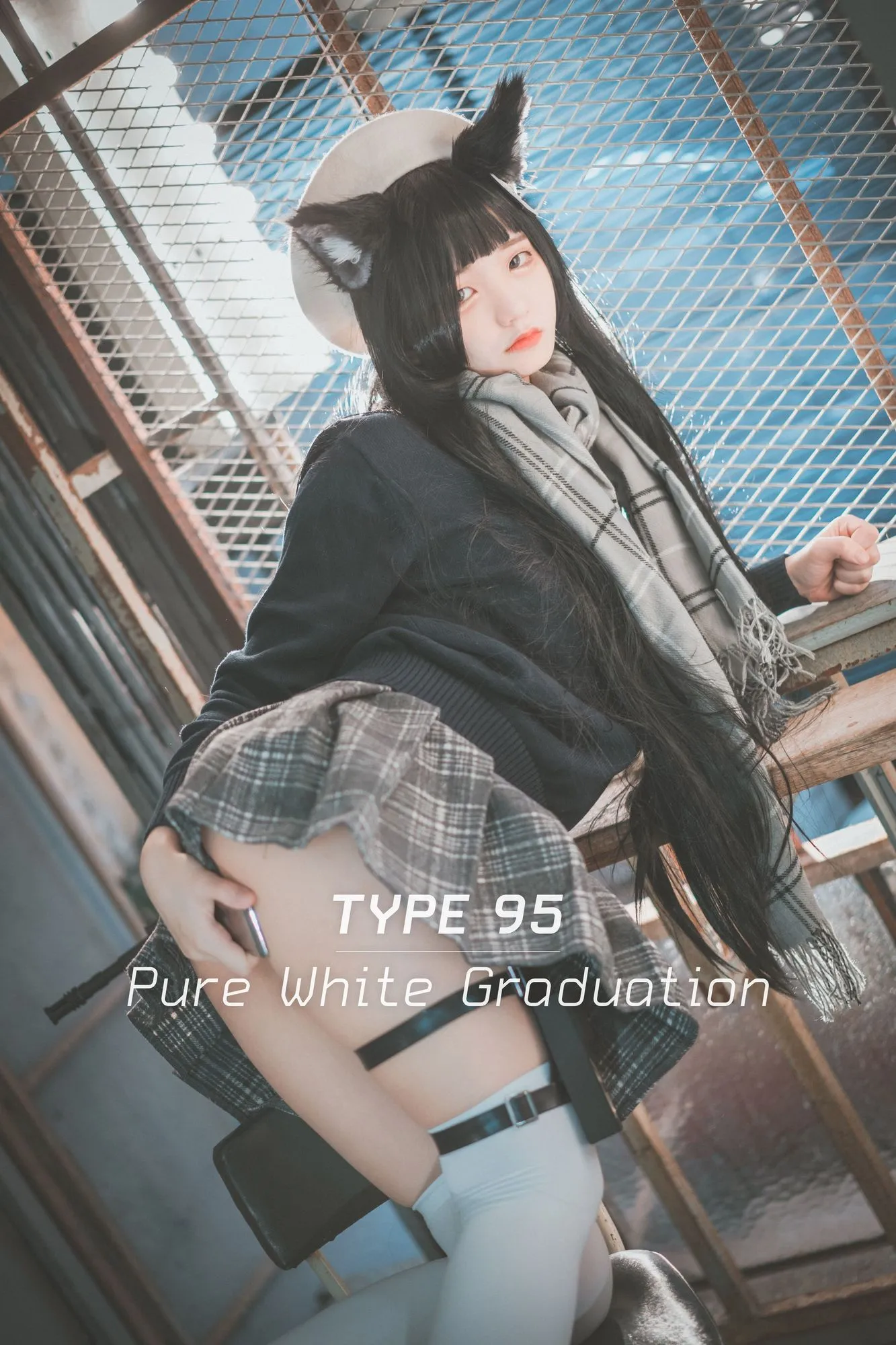 图片[3]-No.021-[DJAWA] Type95 Pure White Graduation (Girls Frontline) [33P]-coswz-cos王者