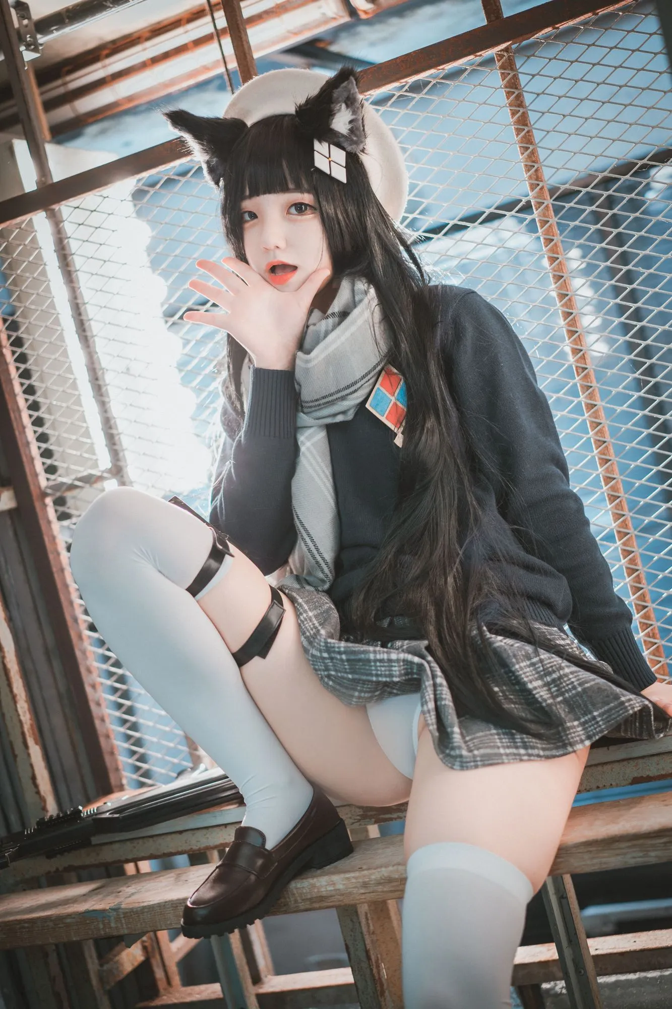 图片[2]-No.021-[DJAWA] Type95 Pure White Graduation (Girls Frontline) [33P]-coswz-cos王者