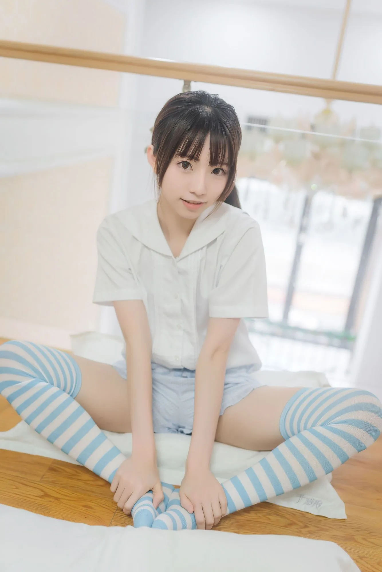No.022-蓝白条纹袜 [42P]-图妖社