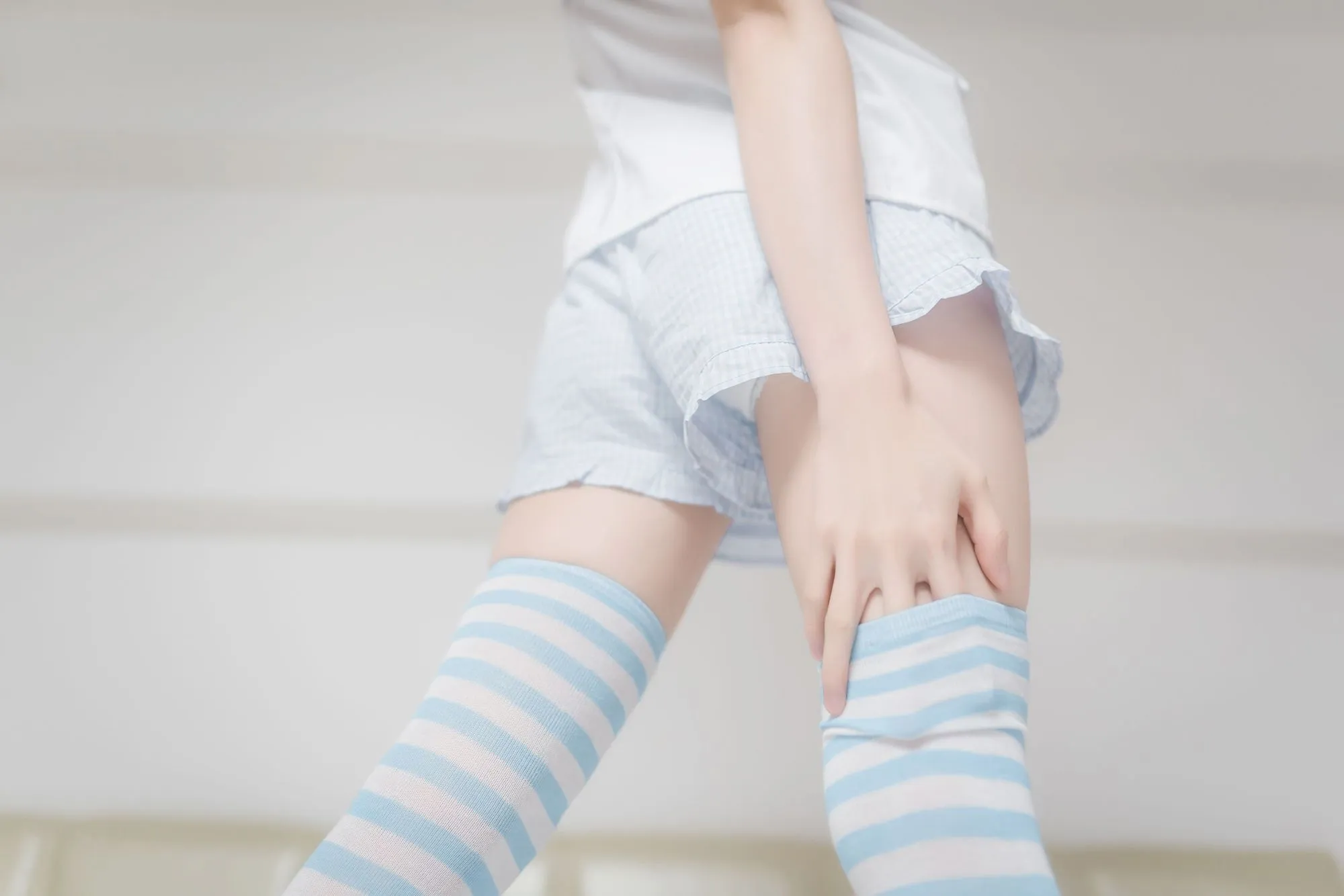 图片[4]-No.022-蓝白条纹袜 [42P]-coswz-cos王者