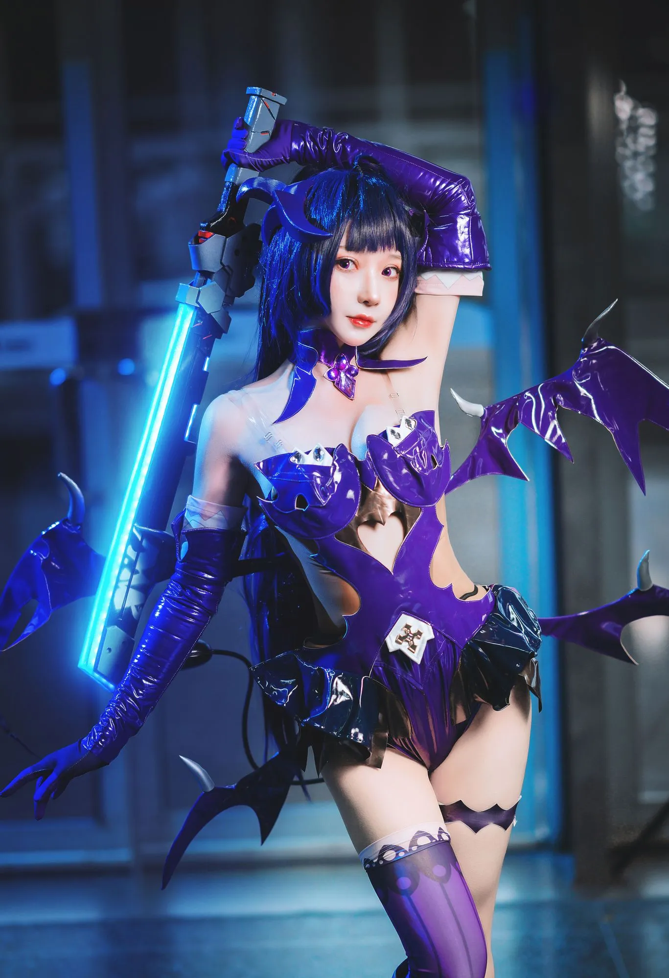 图片[3]-No.022-魅魔芽衣恶魔 [11P]-coswz-cos王者