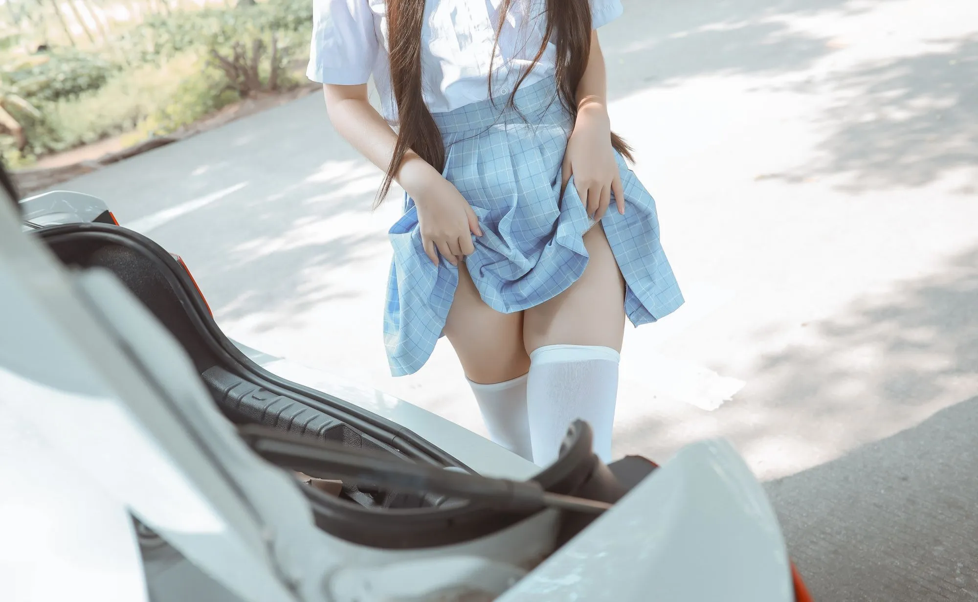 图片[2]-No.024-白丝过膝袜 [21P 12V]-coswz-cos王者