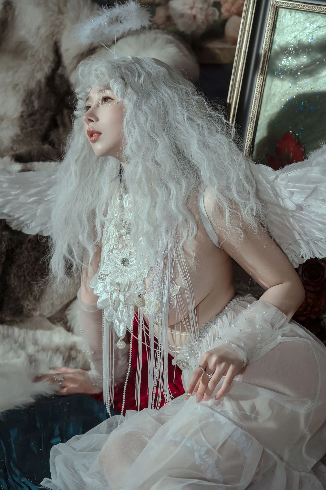 图片[4]-No.028-奶桃 N44天使 [50P]-coswz-cos王者