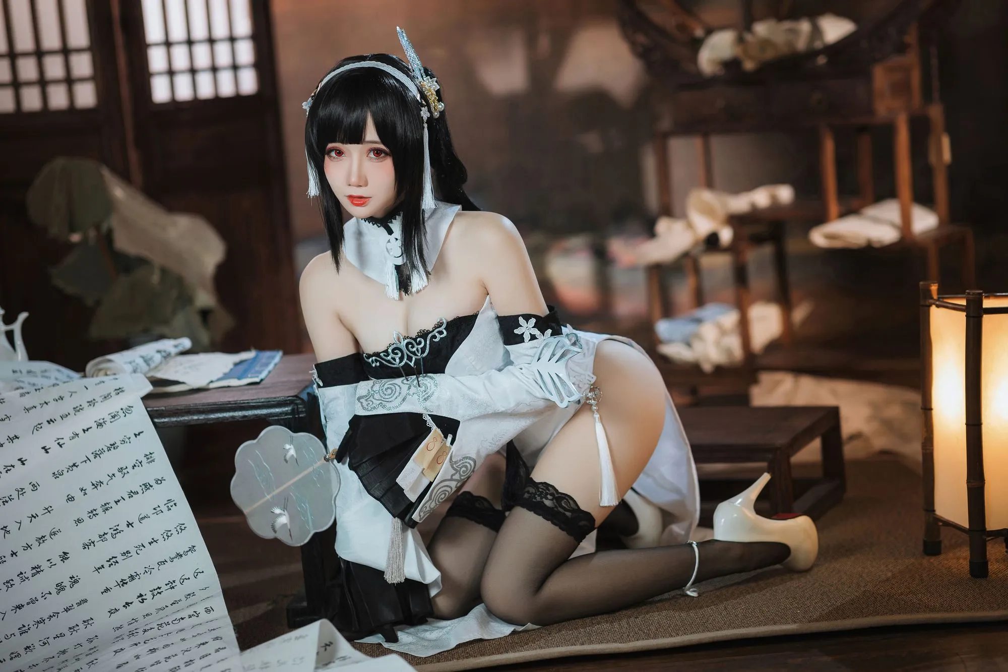 图片[5]-No.029 – 碧蓝航线 鎮海 白黑礼服 [23P]-coswz-cos王者