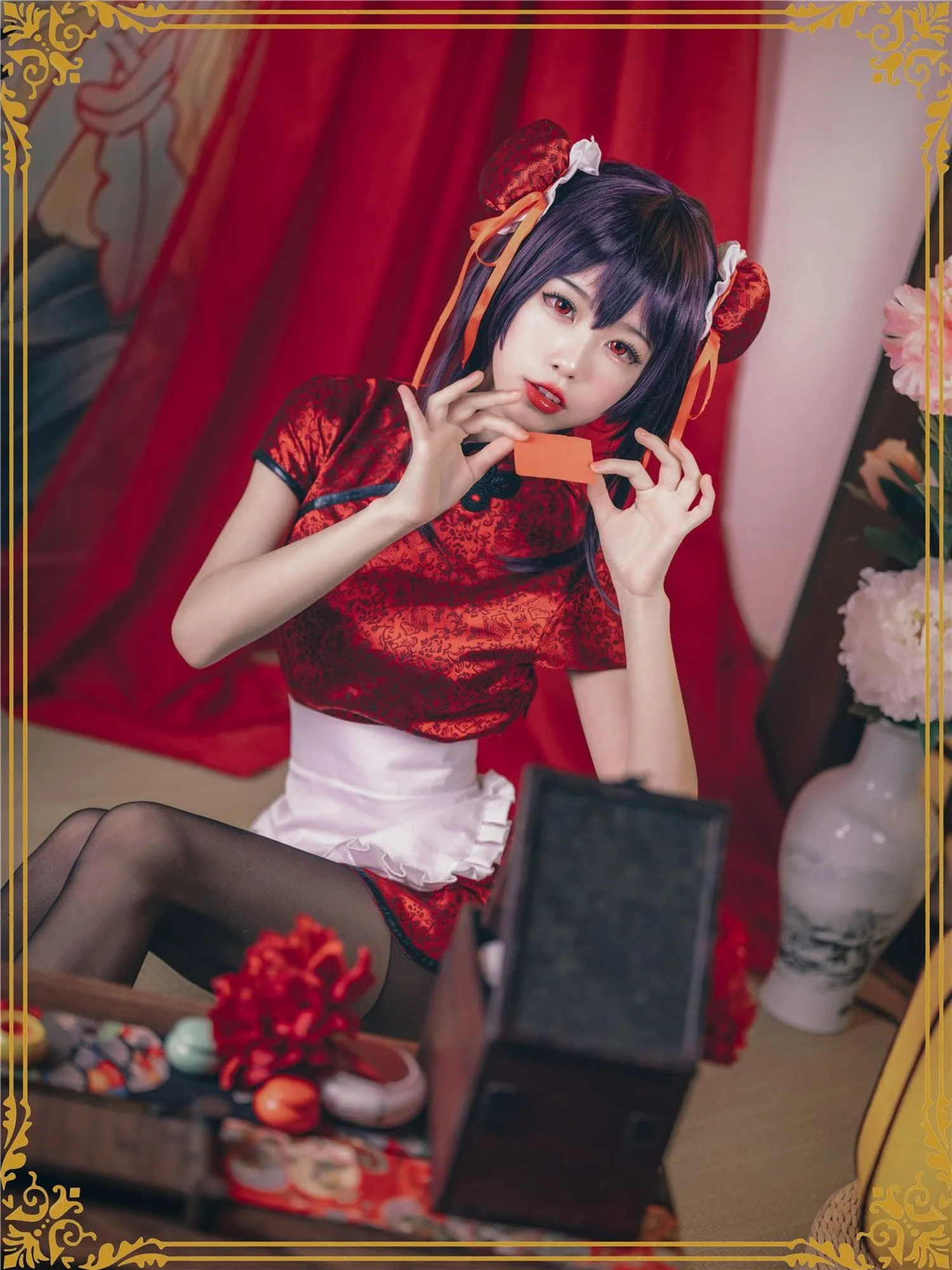 图片[3]-No.034-霞之丘诗羽 旗袍 [29P]-coswz-cos王者
