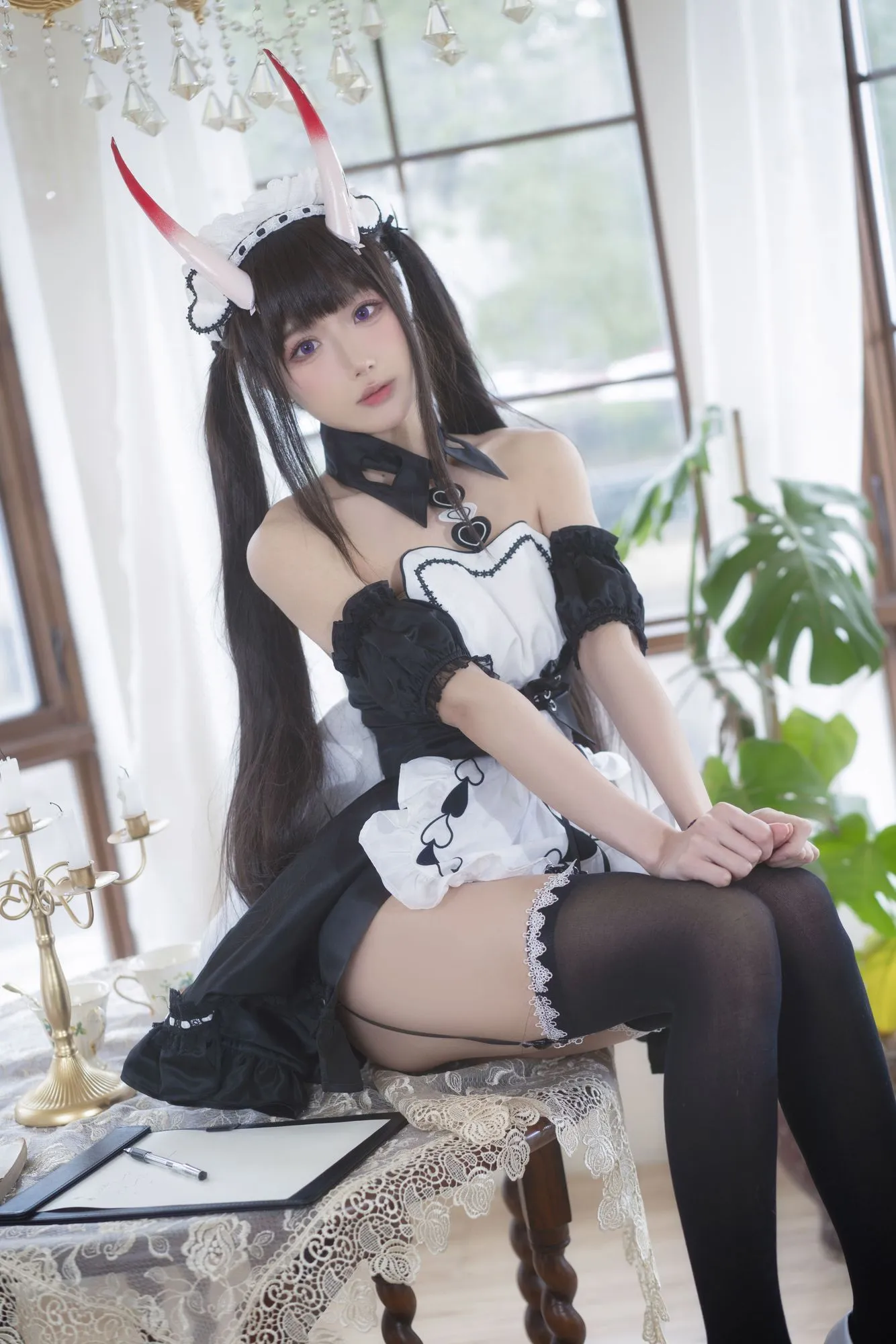 图片[3]-No.048-1月舰长图包 能代女仆 [23P]-coswz-cos王者