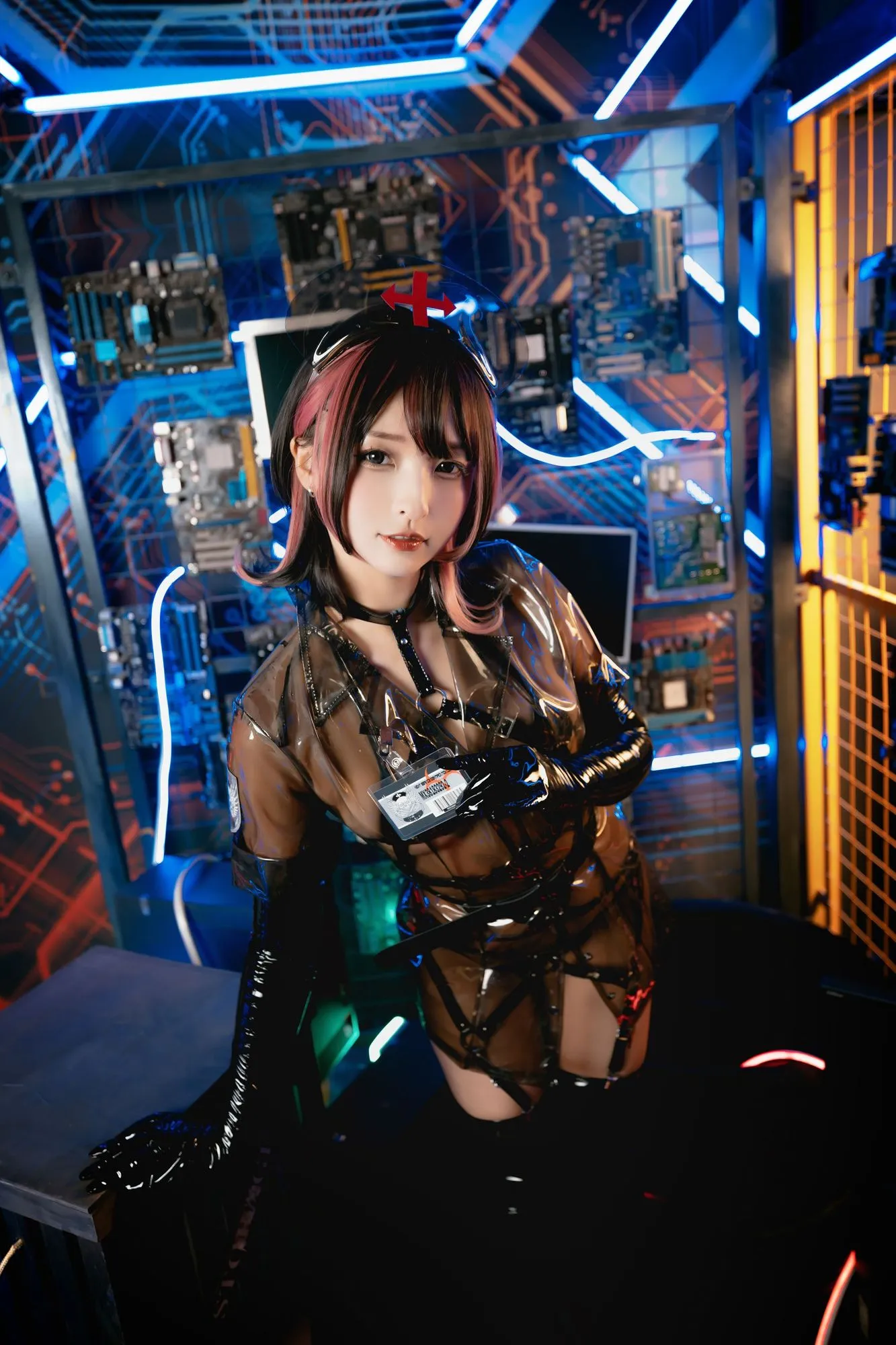 图片[2]-No.050-《無色哲学》透明黑白护士双人 [150P 3V]-coswz-cos王者