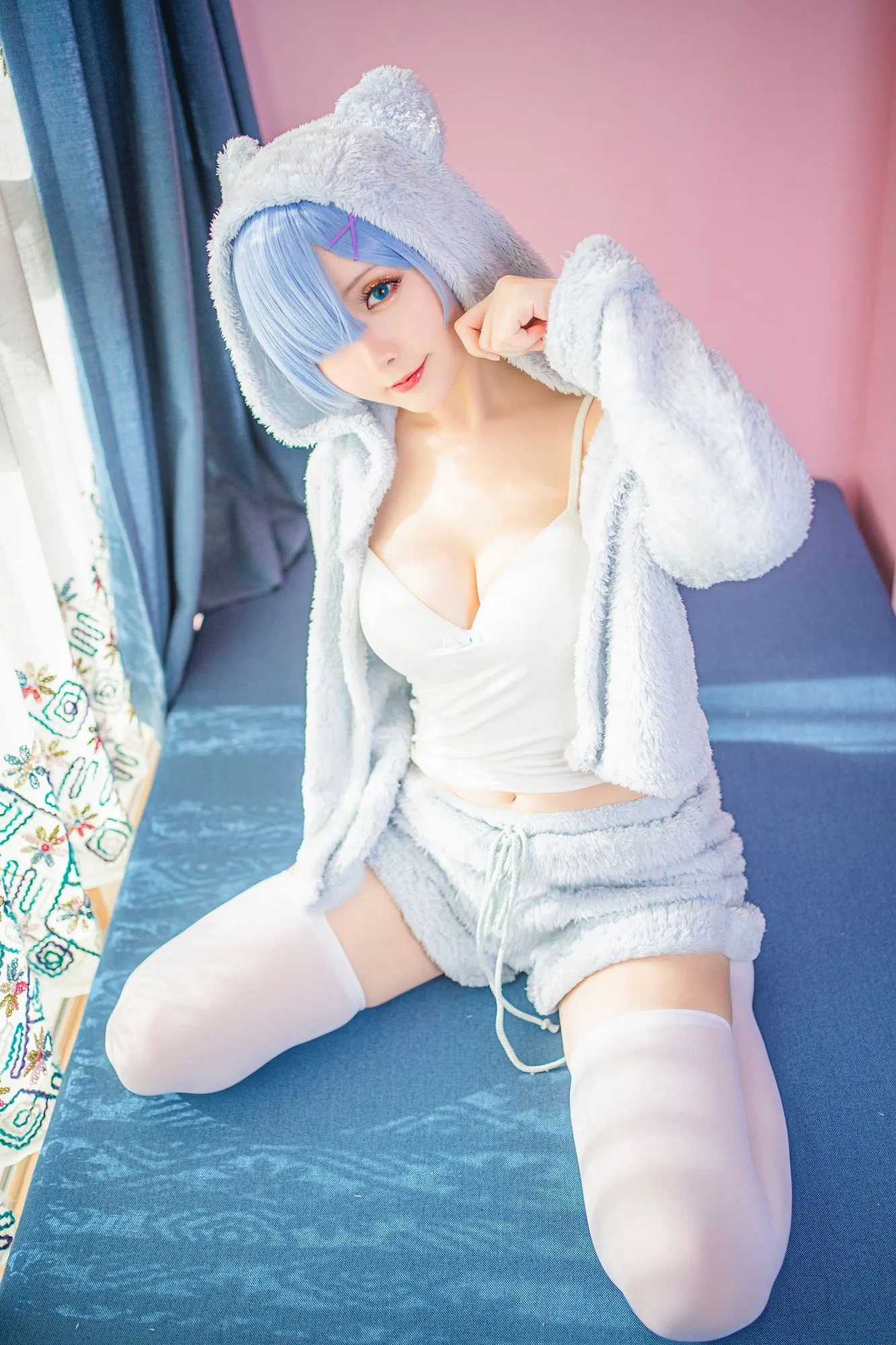 No.056-蕾姆猫娘睡衣 [14P]-图妖社