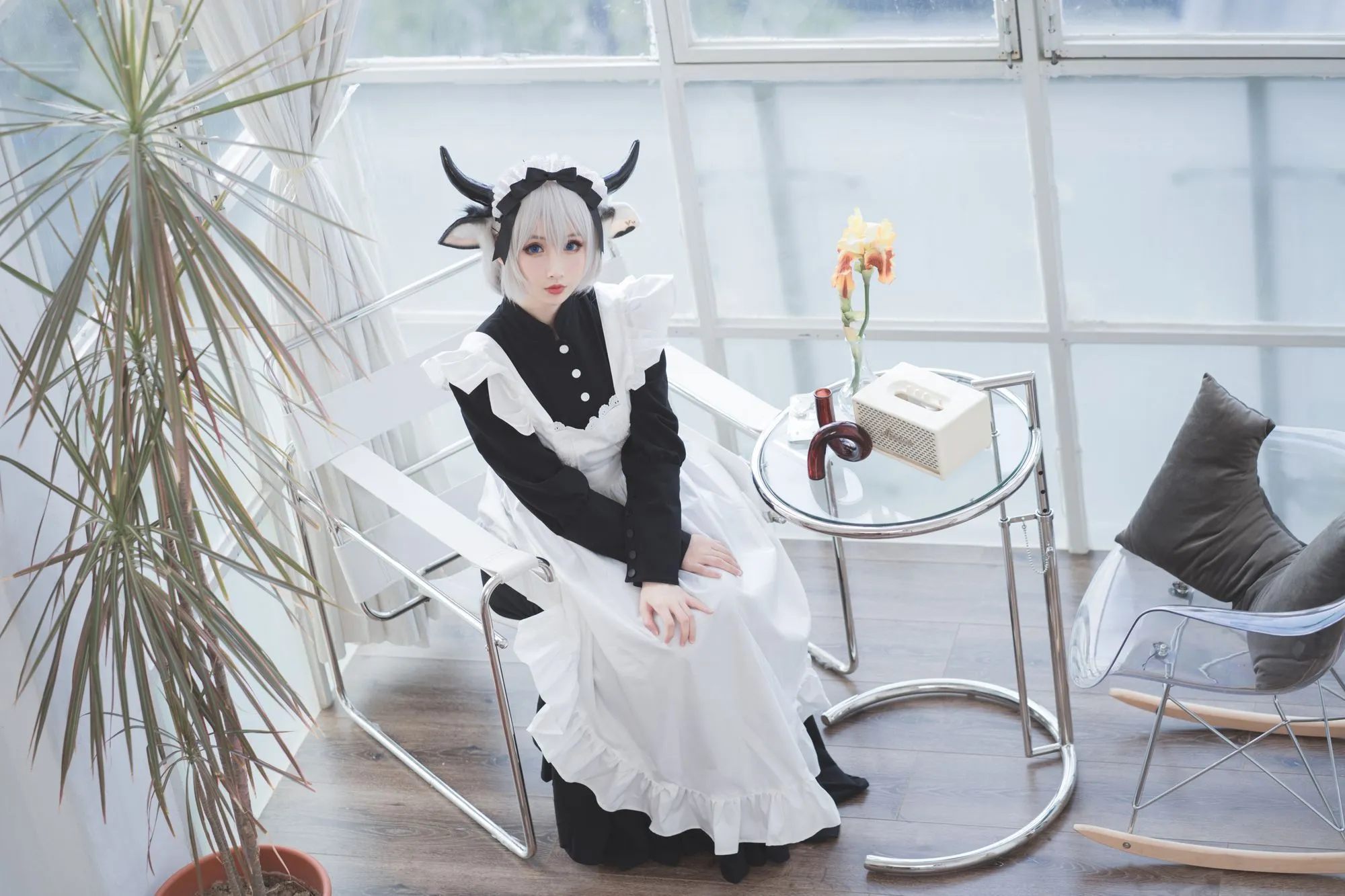 图片[3]-No.063-贴心的牛奶女仆 [45P]-coswz-cos王者