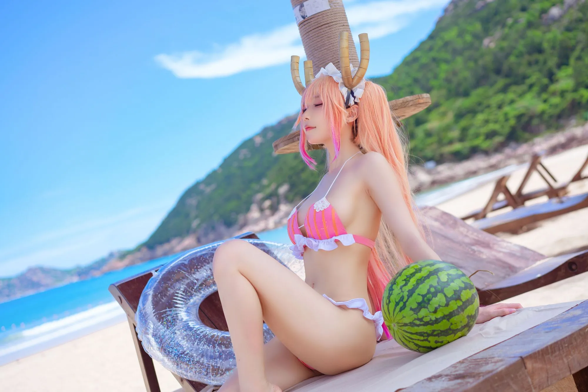 图片[3]-No.066-10月舰长图 龙女仆泳装 [23P]-coswz-cos王者