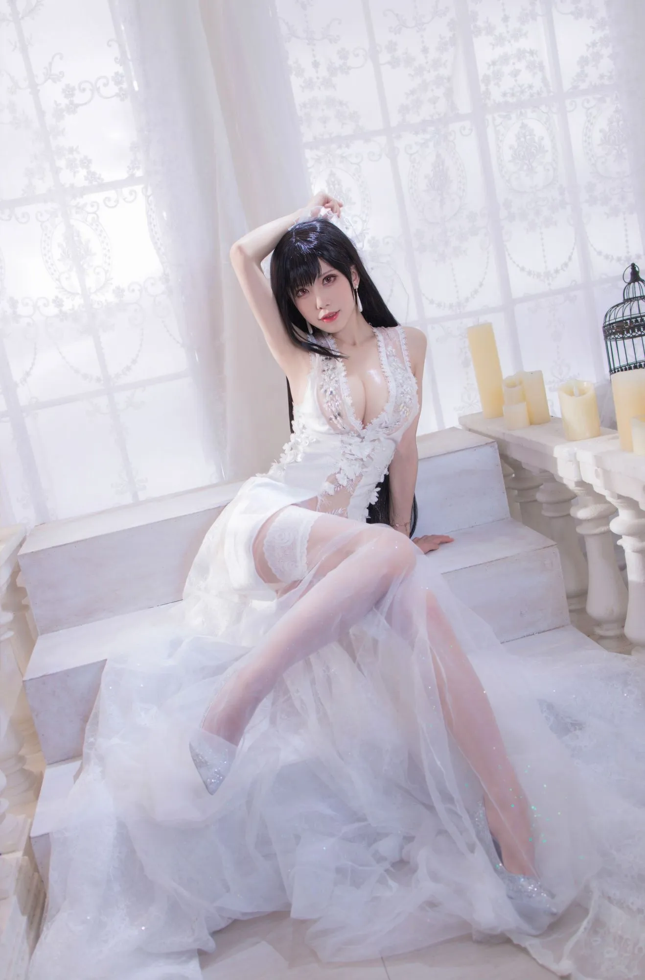 图片[3]-No.066-ff7r（蒂法婚纱+蒂法蜜蜂女郎+黑皮蜜蜂女郎） [89P]-coswz-cos王者