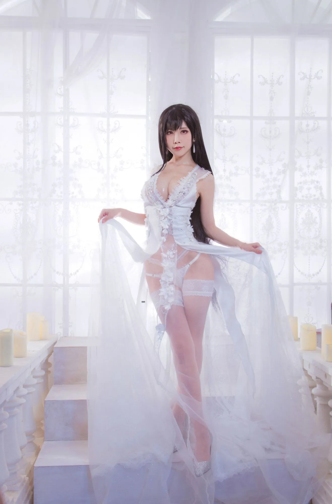 No.066-ff7r（蒂法婚纱+蒂法蜜蜂女郎+黑皮蜜蜂女郎） [89P]-图妖社