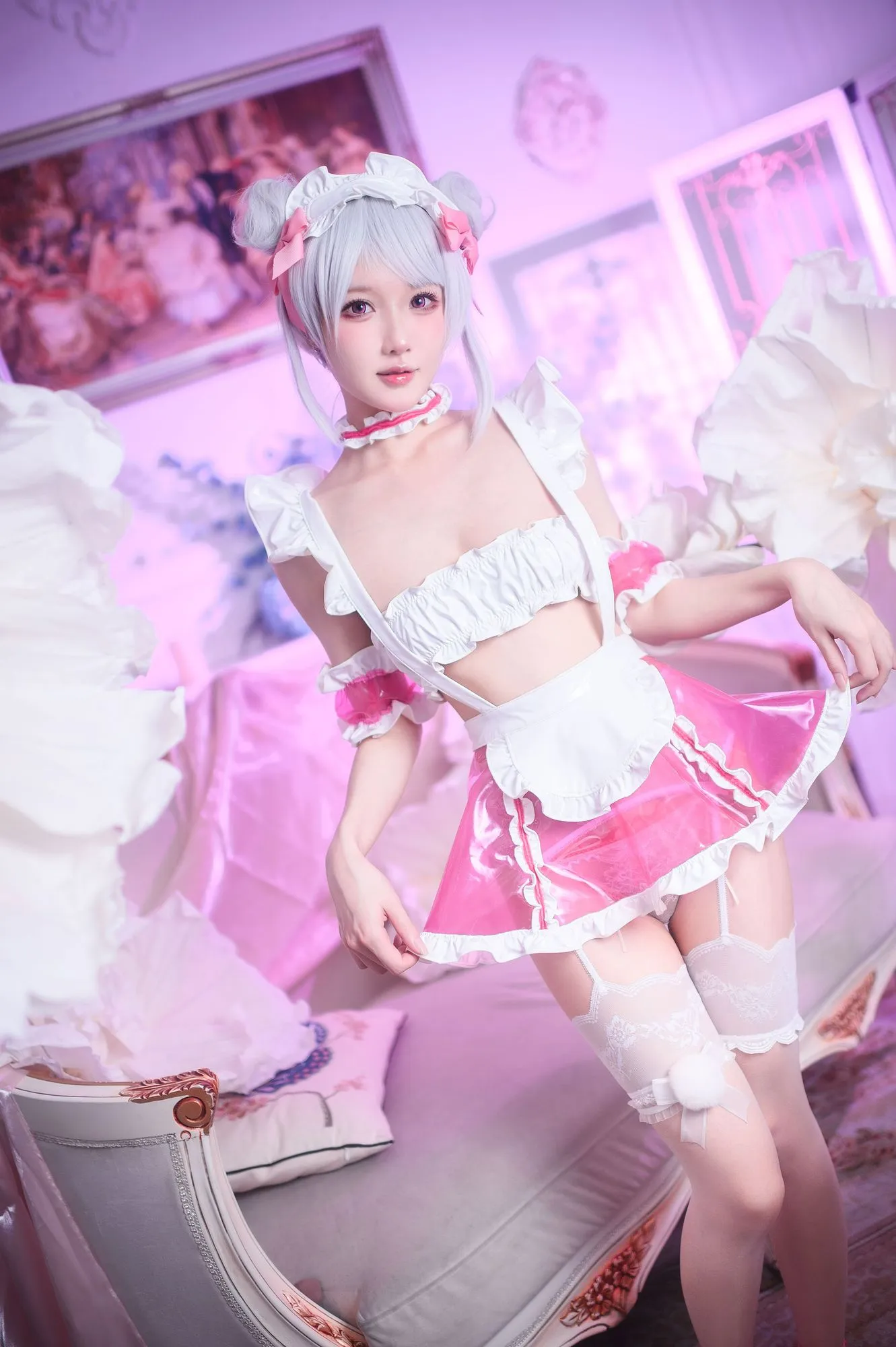 图片[2]-No.068-七夕粉粉女仆 [49P]-coswz-cos王者
