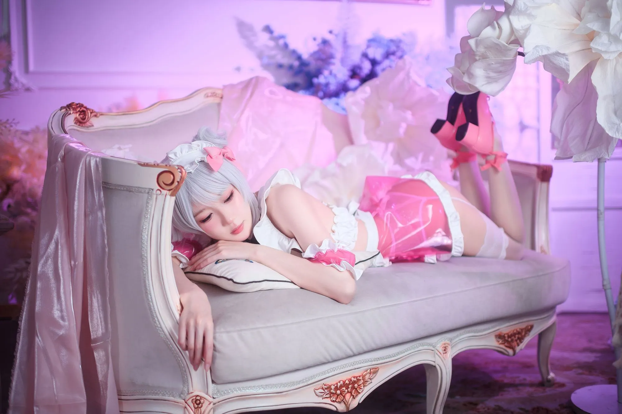 图片[6]-No.068-七夕粉粉女仆 [49P]-coswz-cos王者