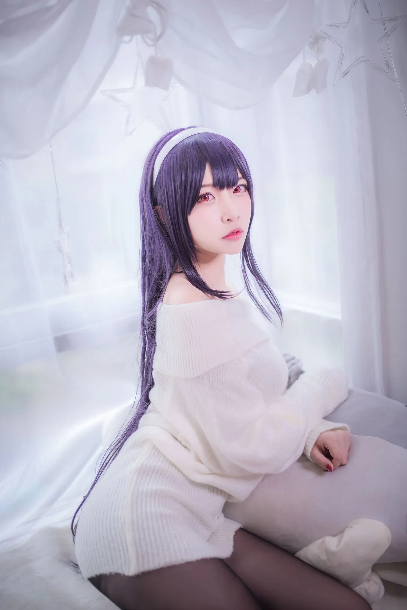 图片[2]-No.073-霞之丘诗羽学姐毛衣 [47P]-coswz-cos王者