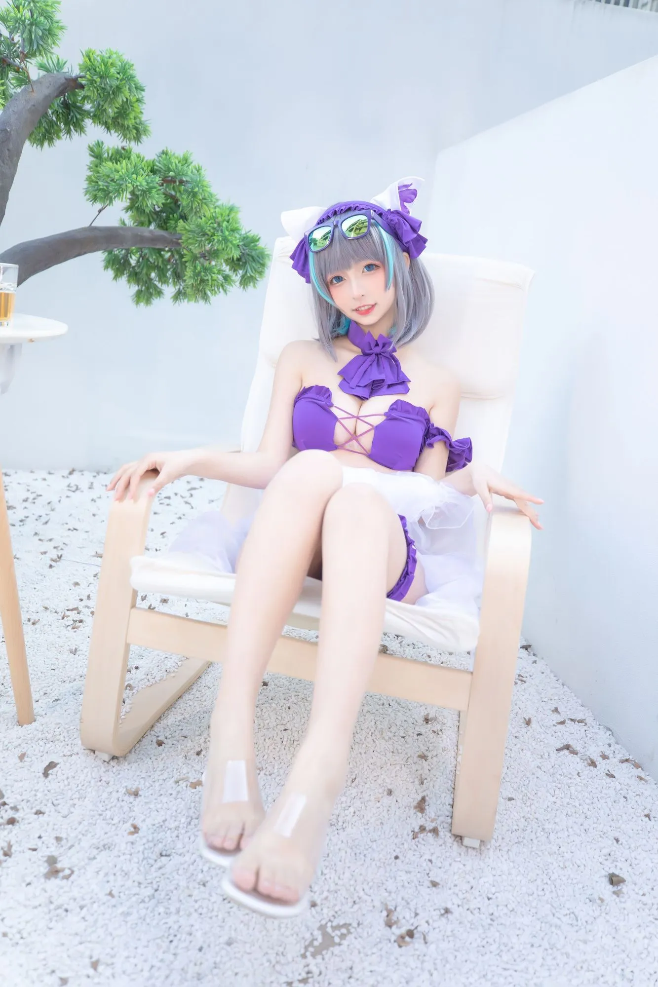 图片[3]-No.077-柴郡cos《纯色庭院》 [150P 2V]-coswz-cos王者