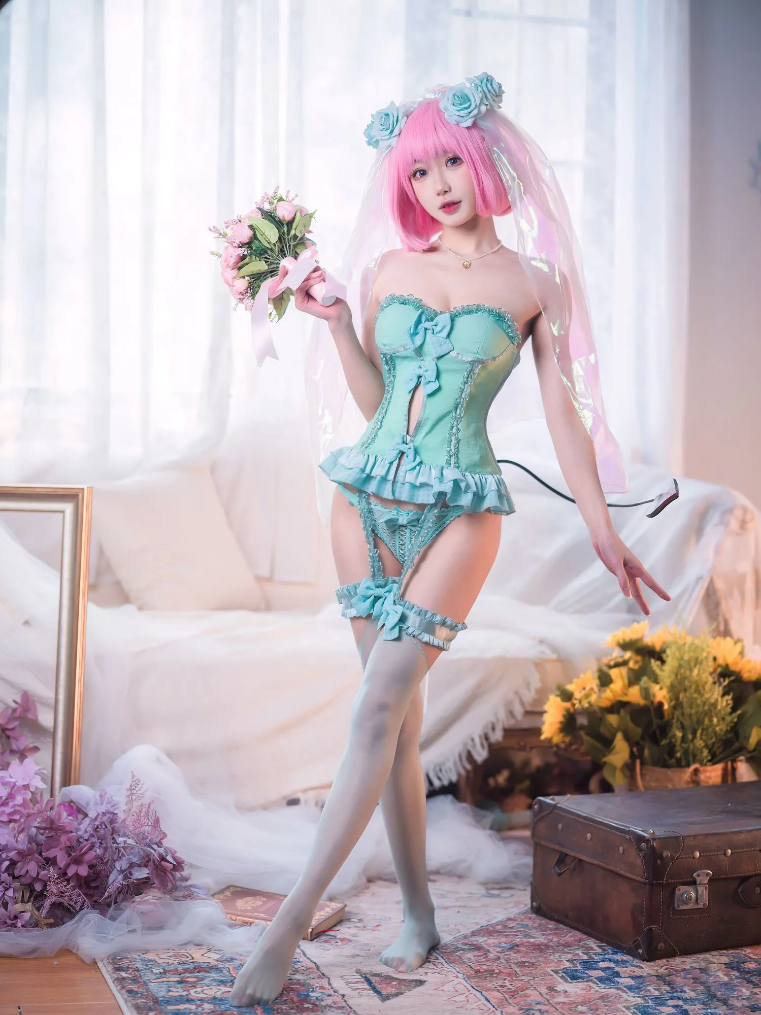图片[3]-No.083 – 梦梦 婚纱内衣 [33P]-coswz-cos王者