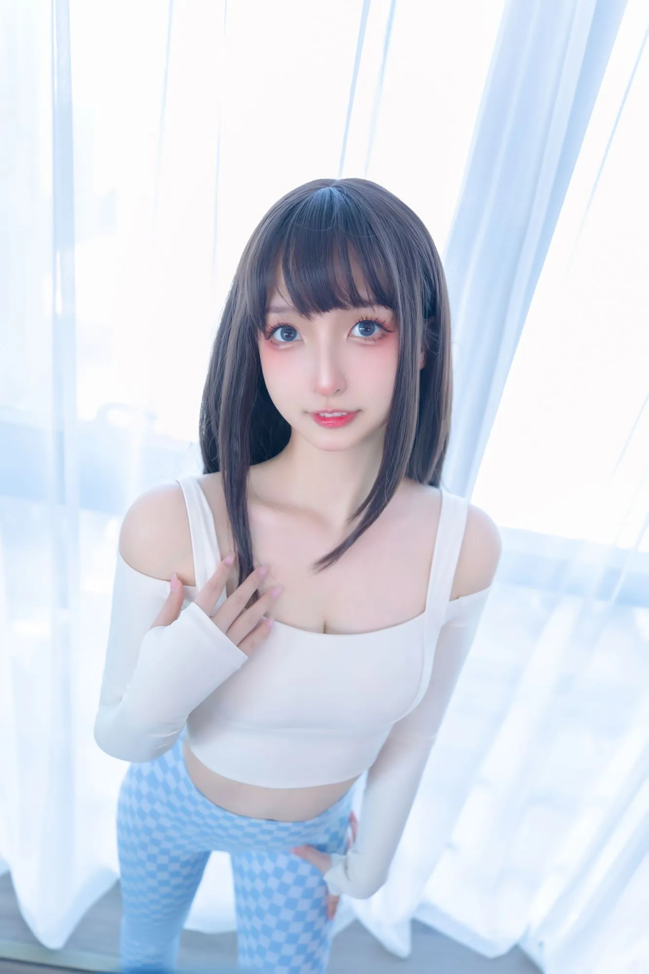 图片[4]-No.089-蓝白格 [75P]-coswz-cos王者