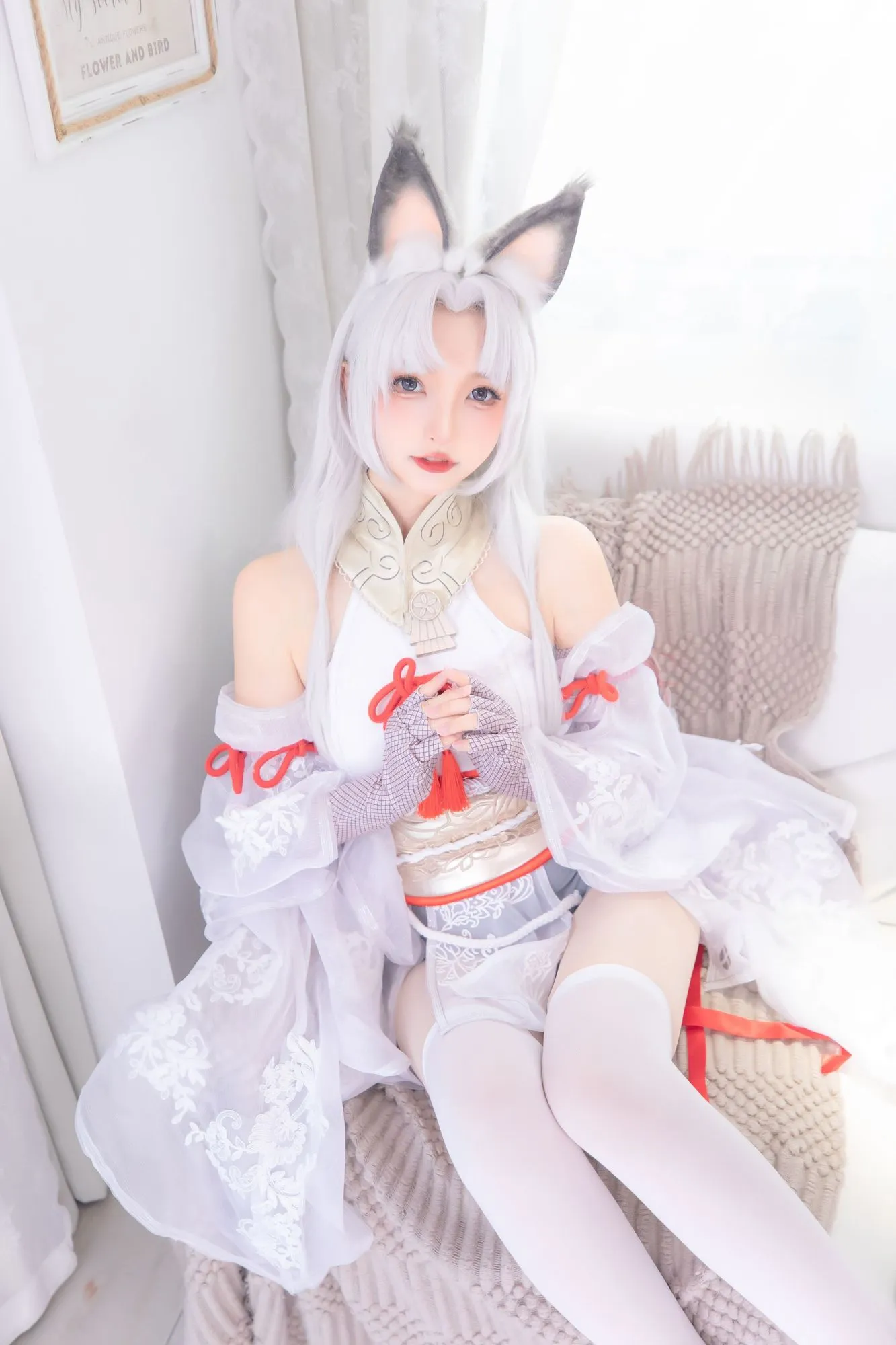 图片[3]-No.091-白丝胡桃 [75P]-coswz-cos王者