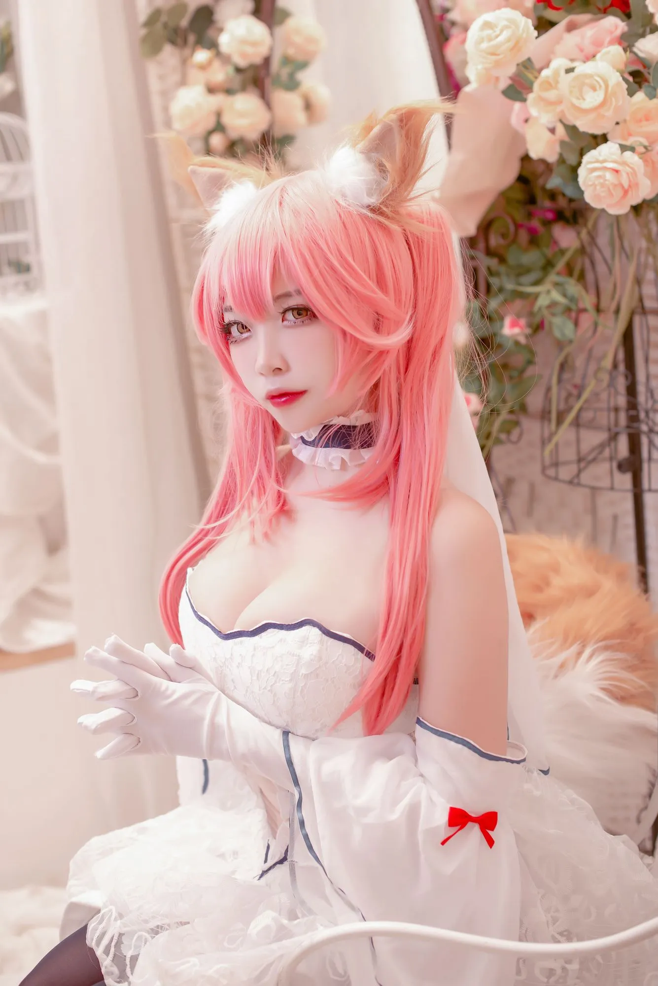 图片[2]-No.130-Fate玉藻前婚纱 [9P]-coswz-cos王者