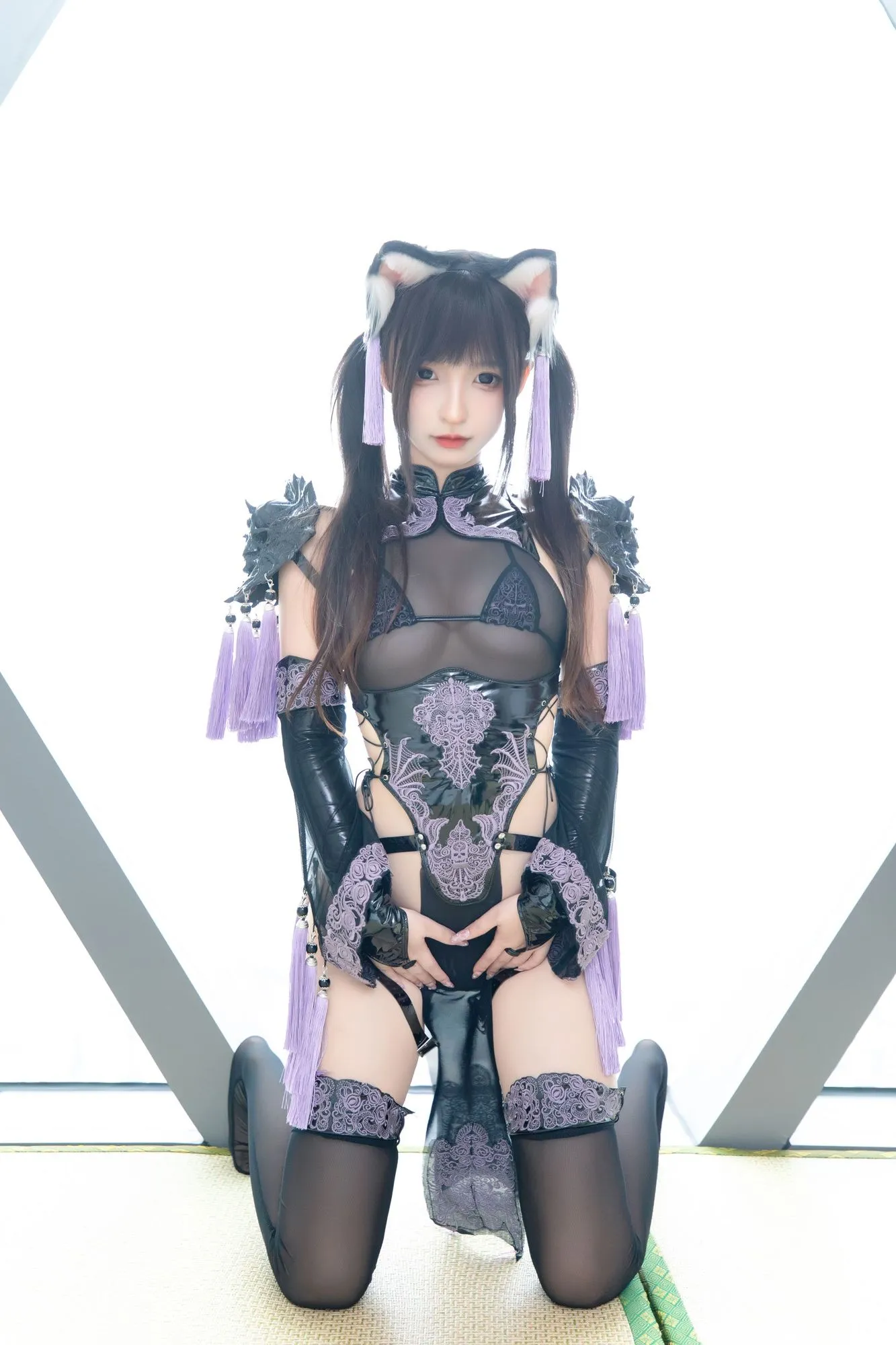 图片[2]-No.136-旗袍猫女 [75P 2V]-coswz-cos王者