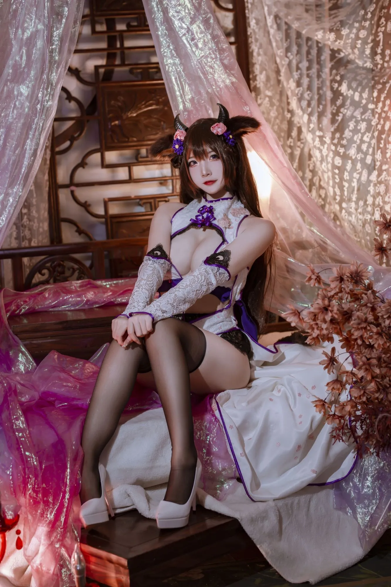 图片[4]-No.146 – 碧蓝樫野旗袍 [24P]-coswz-cos王者