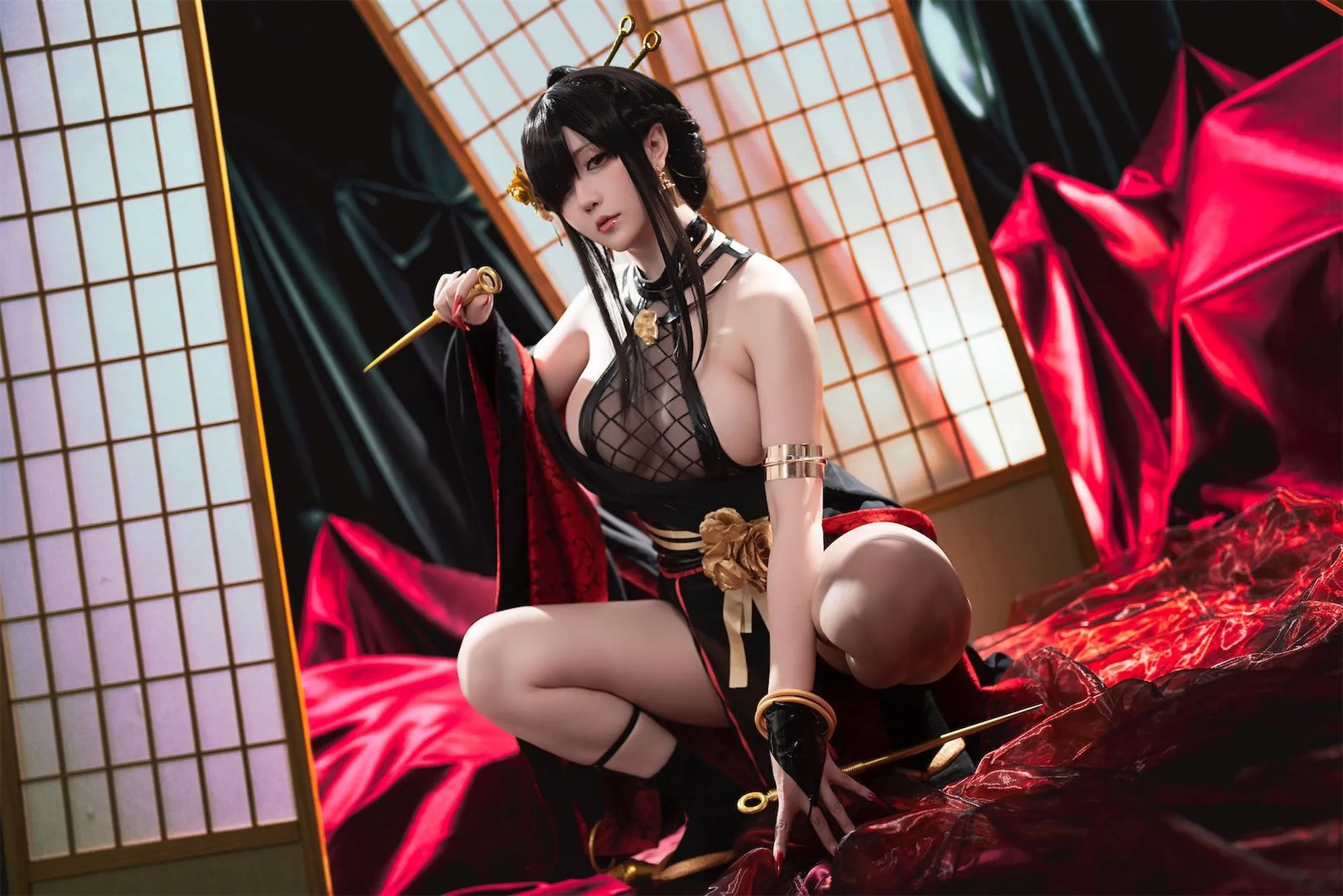 图片[2]-No.171-圣诞节 约尔3 同人和风战斗服 [78P 4V]-coswz-cos王者
