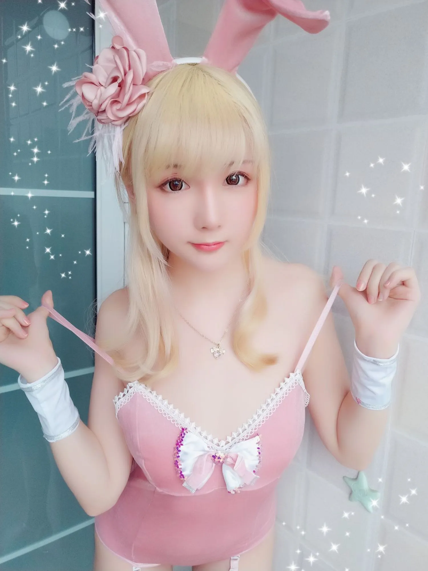 No.001-粉红泡泡包 – PINK兔女郎 [31P]-图妖社
