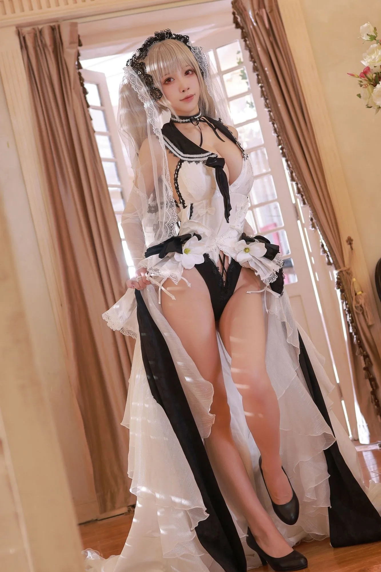 图片[5]-No.085-碧蓝航线 可畏 – 婚纱 [45P]-coswz-cos王者