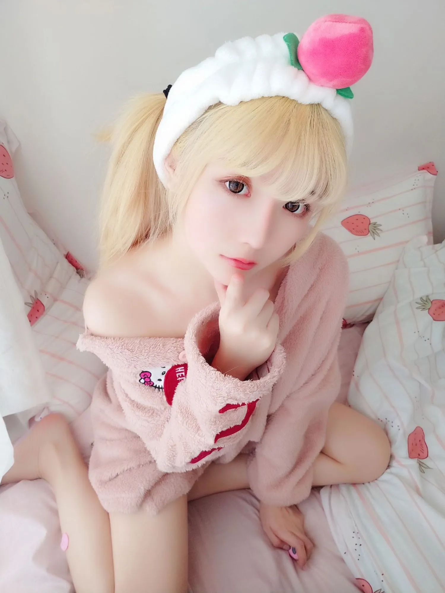 图片[4]-No.001-粉红泡泡包 – 桃味KITTY [16P]-coswz-cos王者