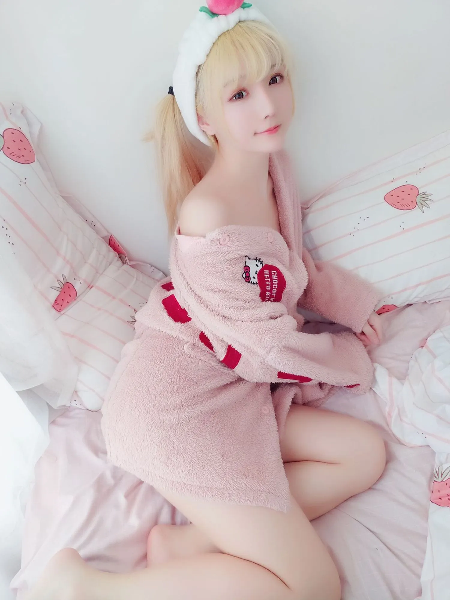 图片[2]-No.001-粉红泡泡包 – 桃味KITTY [16P]-coswz-cos王者