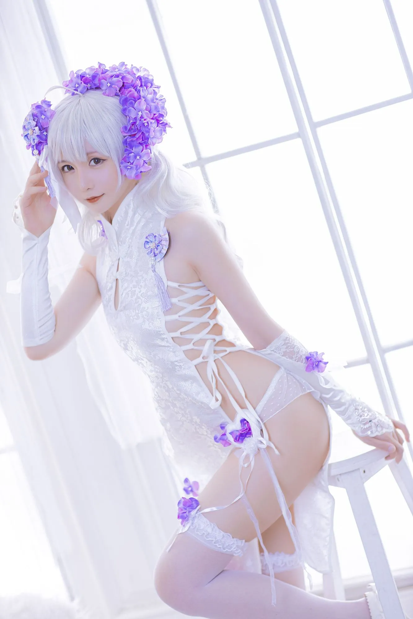 图片[2]-No.064-花鸟风月 包 – 花与旗袍 [100P]-coswz-cos王者
